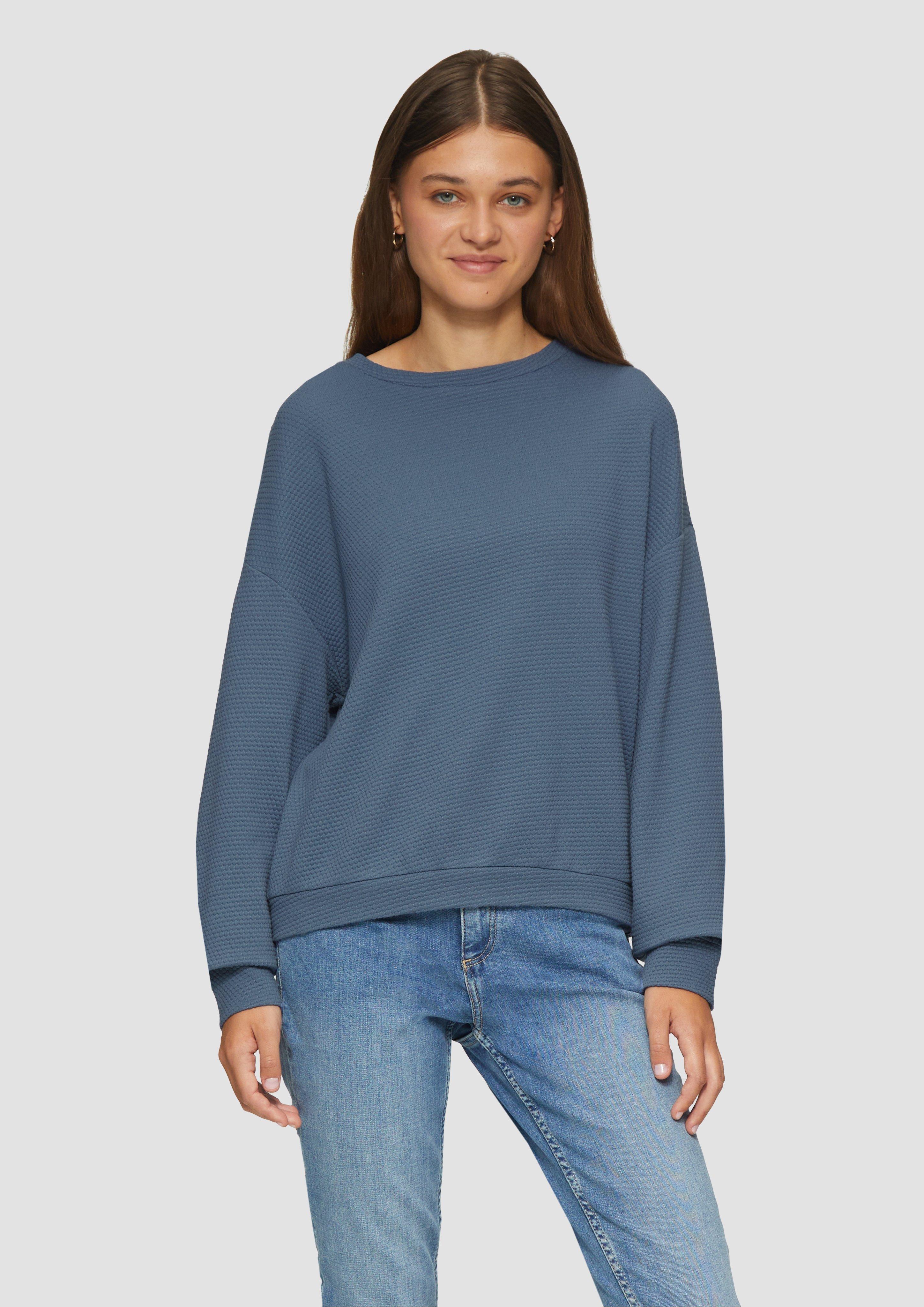 S.Oliver Loose Fit-Sweatshirt mit Struktur