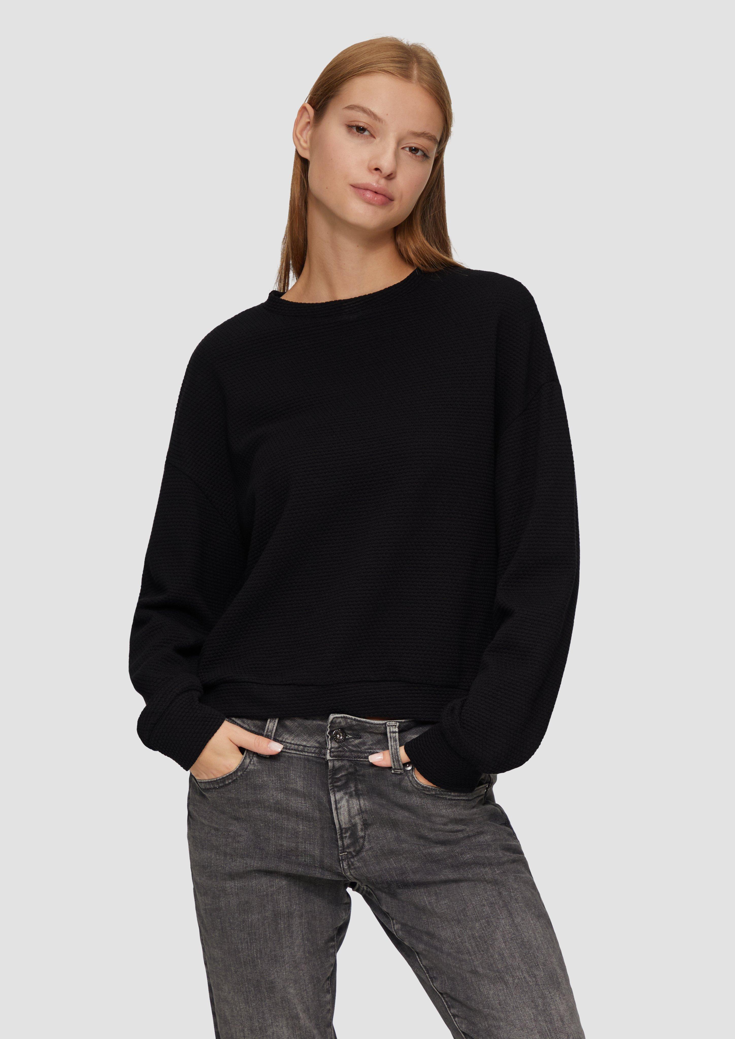 S.Oliver Loose Fit-Sweatshirt mit Struktur