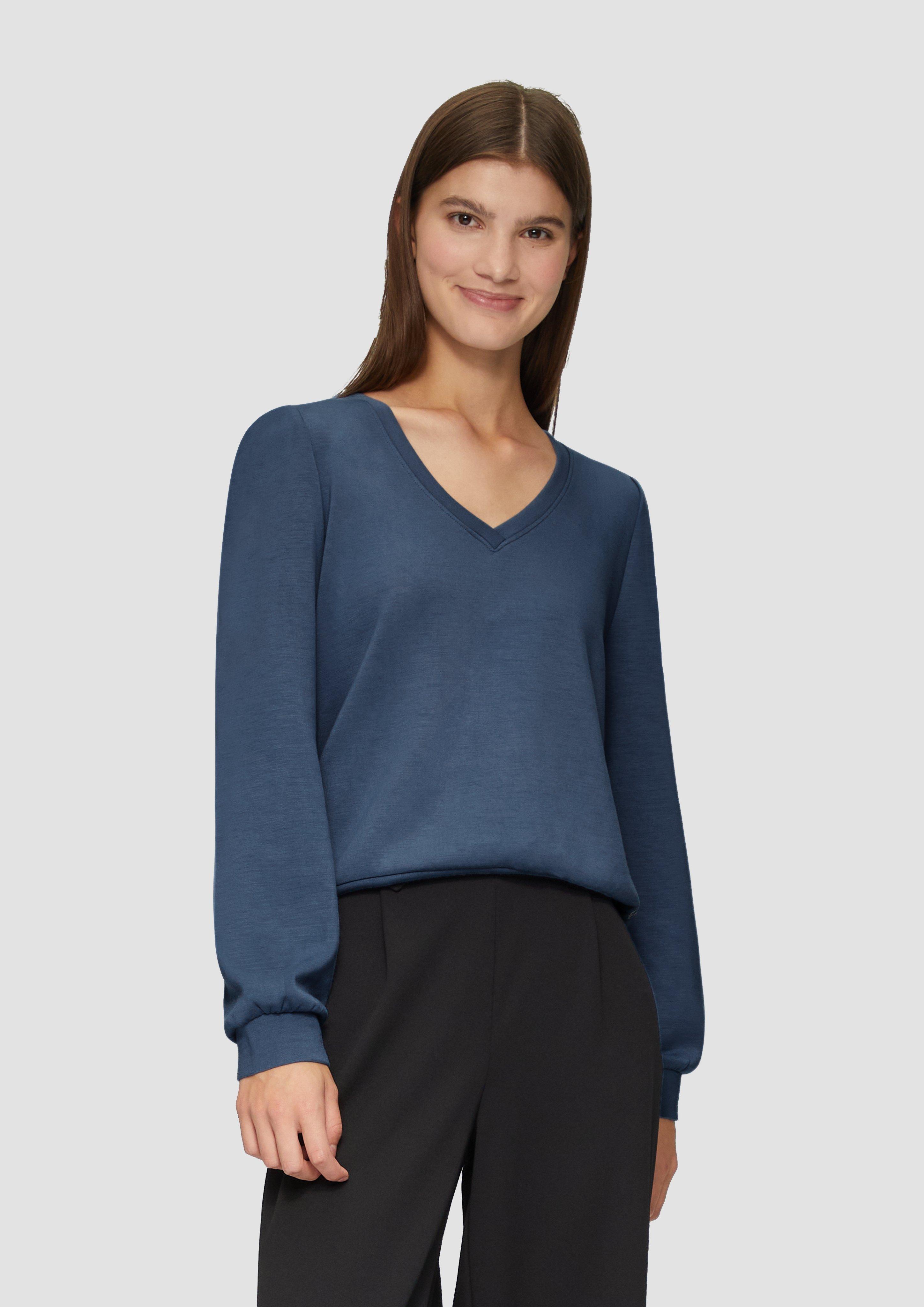 S.Oliver Sweatshirt aus weicher Viskose-Ware