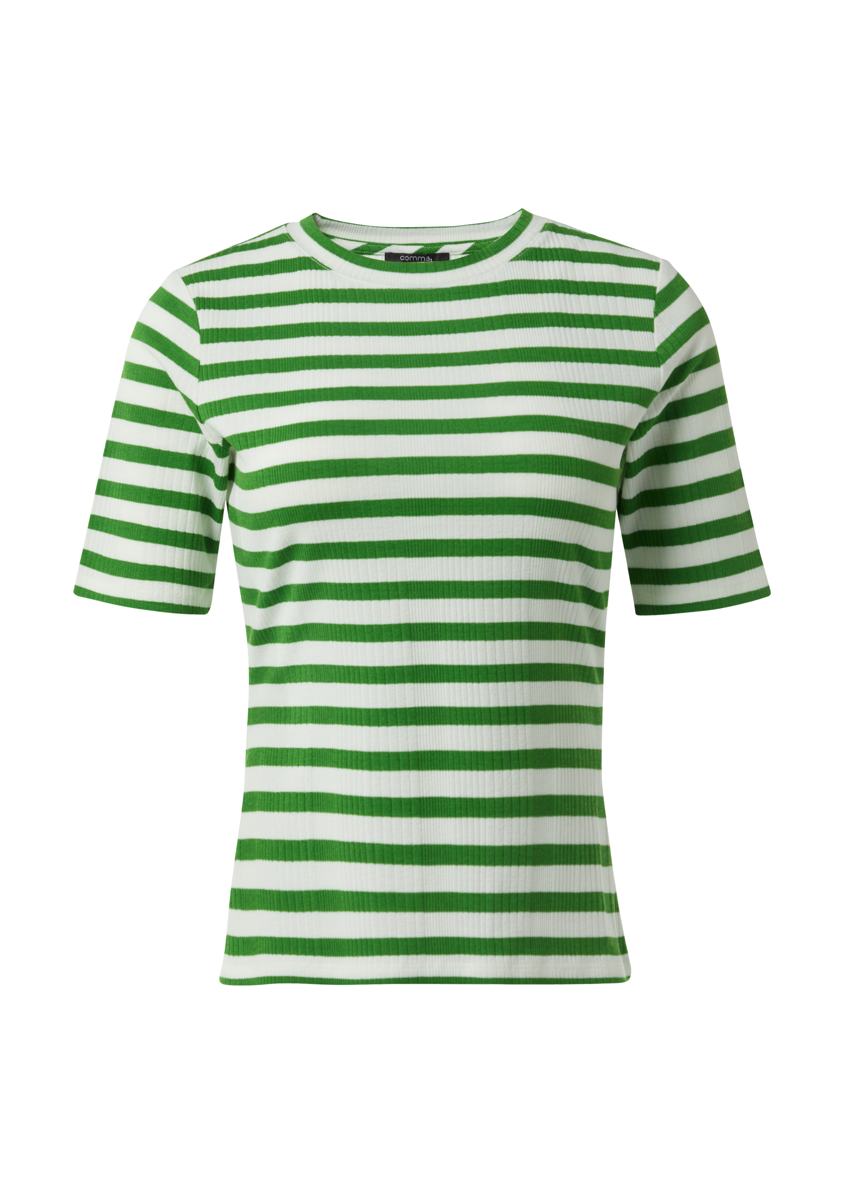 Tシャツ・カットソー [FILLUMINATE] Mixed color striped t-shirt Regular_linen_striped_t-shirt_