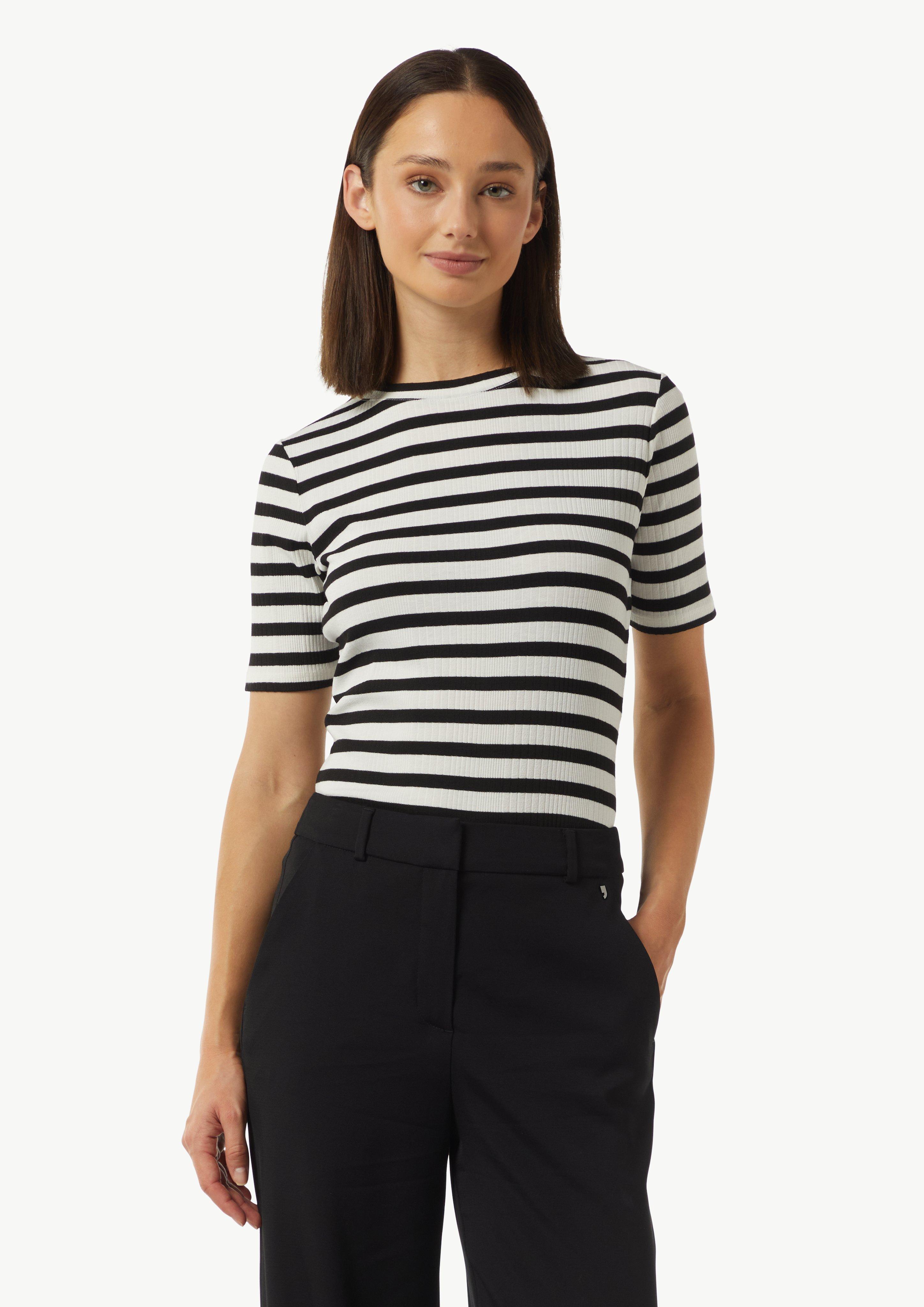 Tシャツ・カットソー RONRON MULTI LAYERED T SHIRT DRESS BLACK STRIPE RR25BST4224B 6/13 순차배송] MULTI LAYERED T SHIRT DRESS BLACK STRIPE