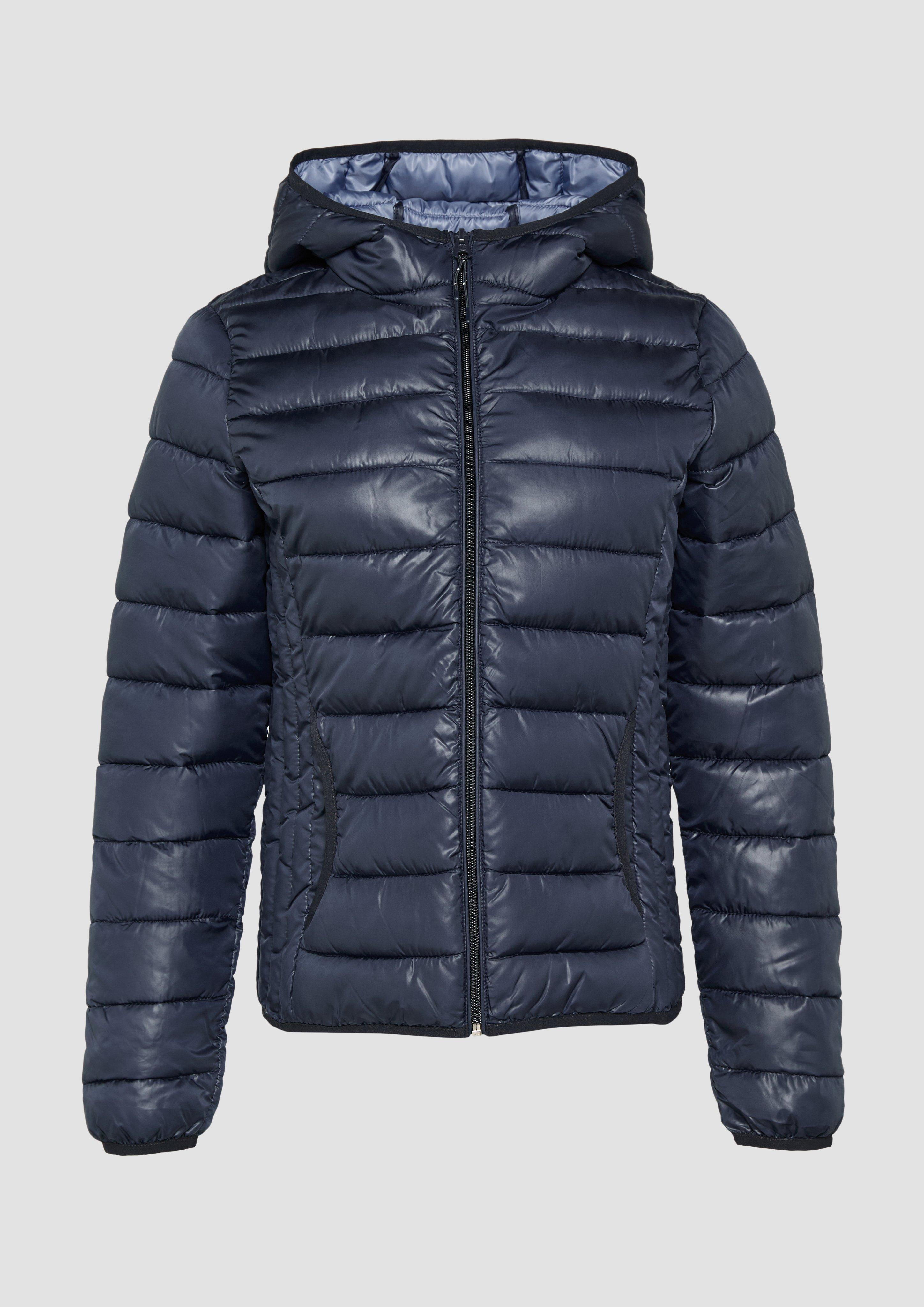 Thumbnail - QS - Gesteppte Outdoor-Jacke mit Kapuze, Damen, blau