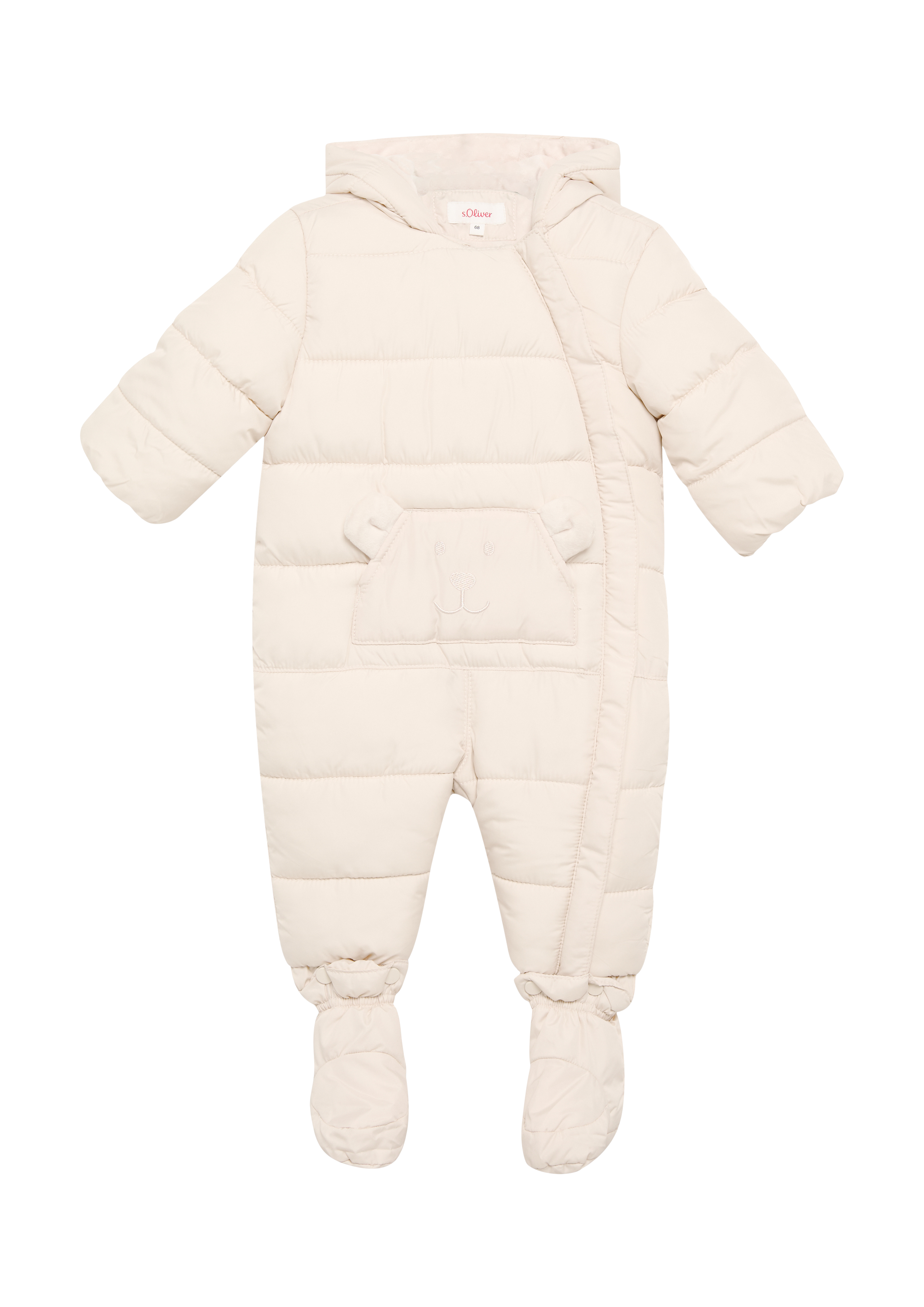 s.Oliver - Schneeanzug mit abnehmbaren Füsschen und samtigem Fleecefutter, Babys, Beige