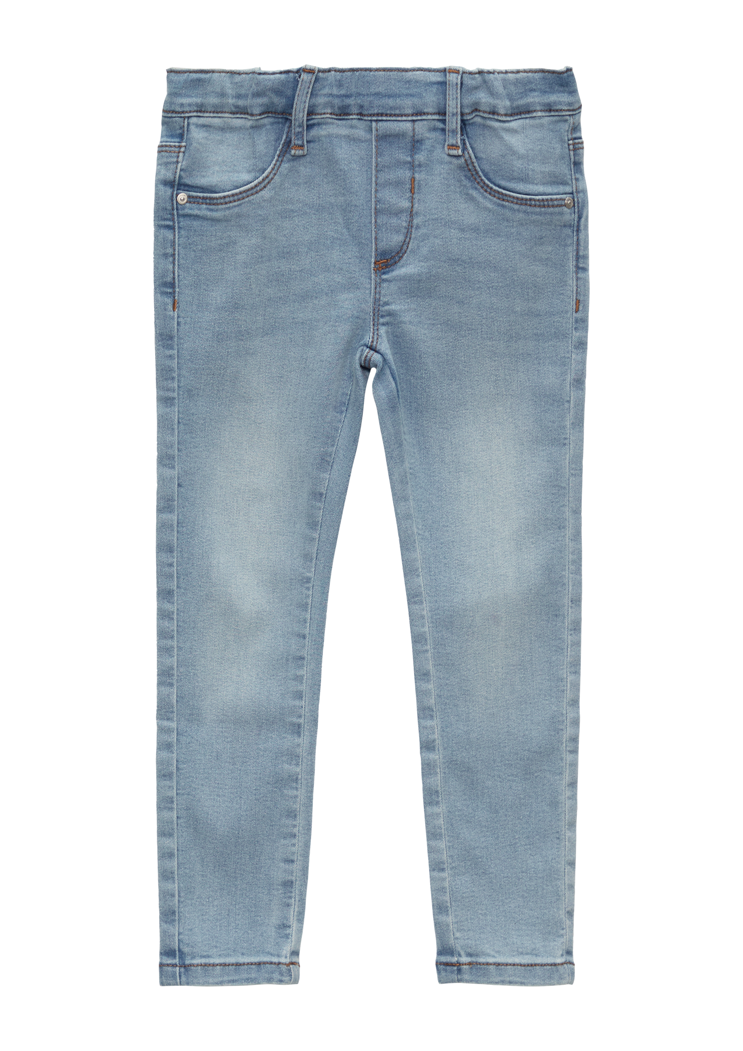 s.Oliver - Jeans Treggings / Skinny Fit / Mid Rise / Skinny Leg / Baumwollstretch, Kinder, blau