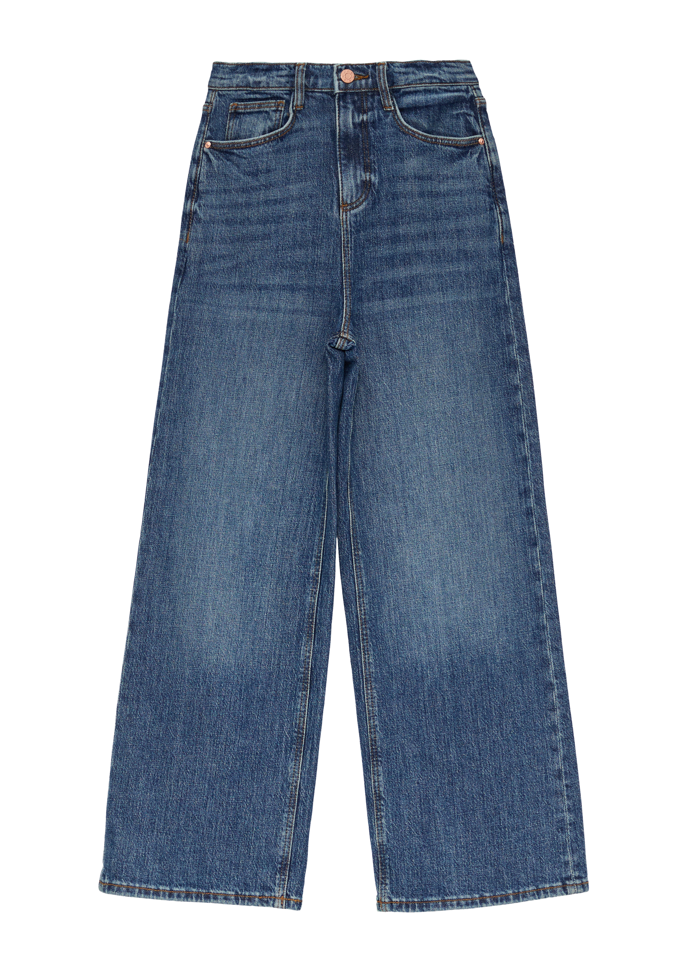 s.Oliver - Jeans / Regular Fit / Super High Rise / Wide Leg, Mädchen, blau