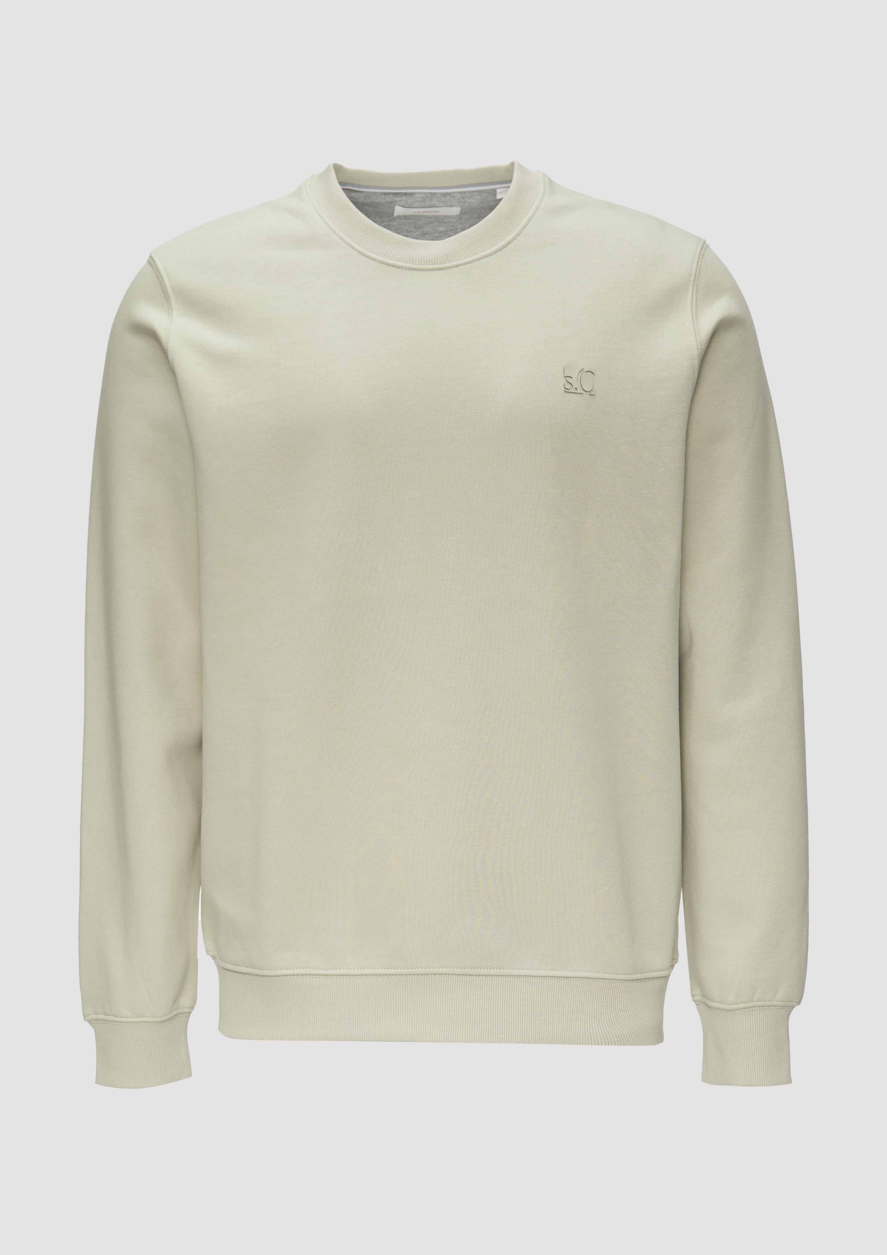 s.Oliver - Sweatshirt mit Logo, Herren, Beige