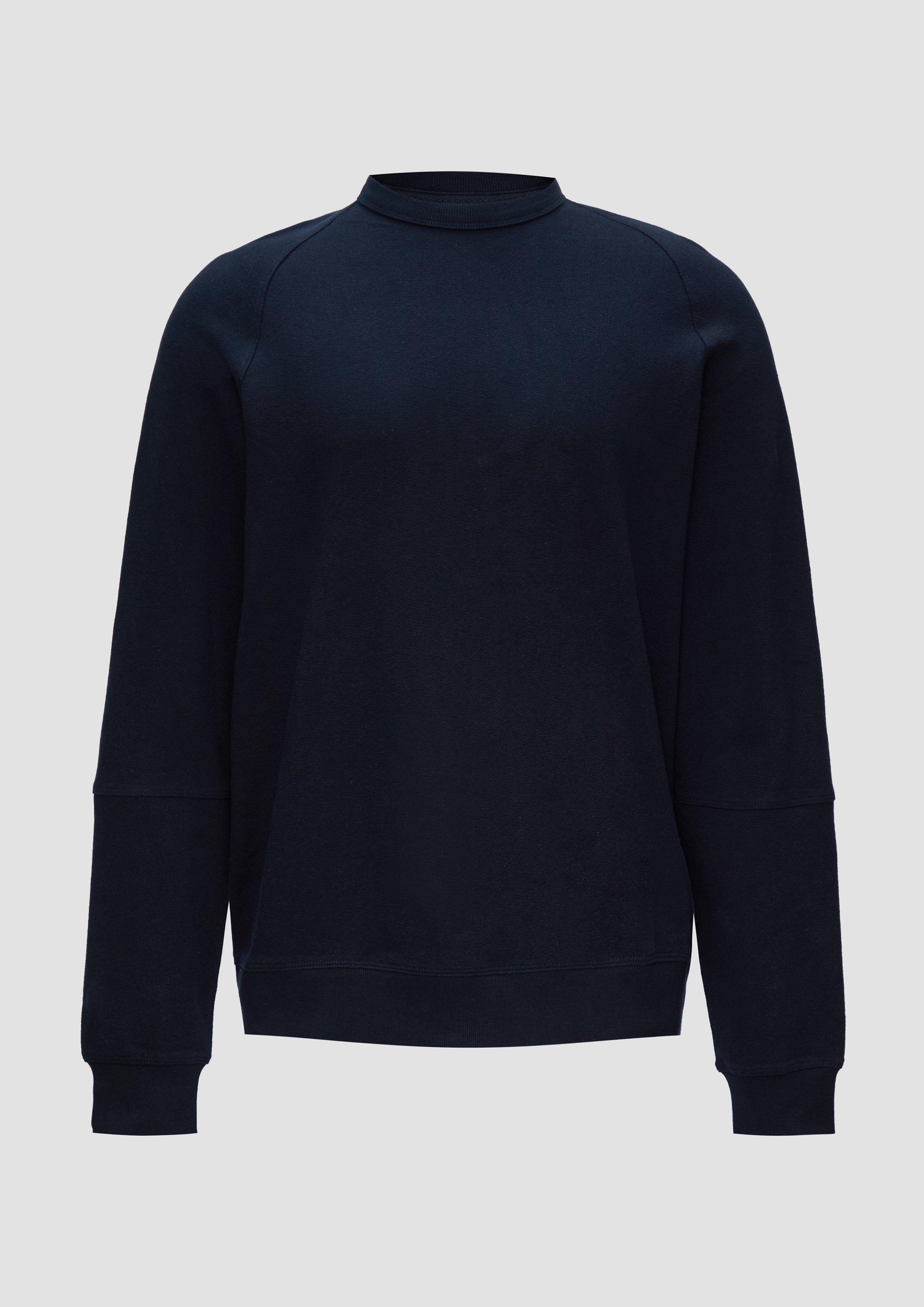 s.Oliver - Leichtes Sweatshirt mit Crewneck und Raglanärmeln, Herren, blau