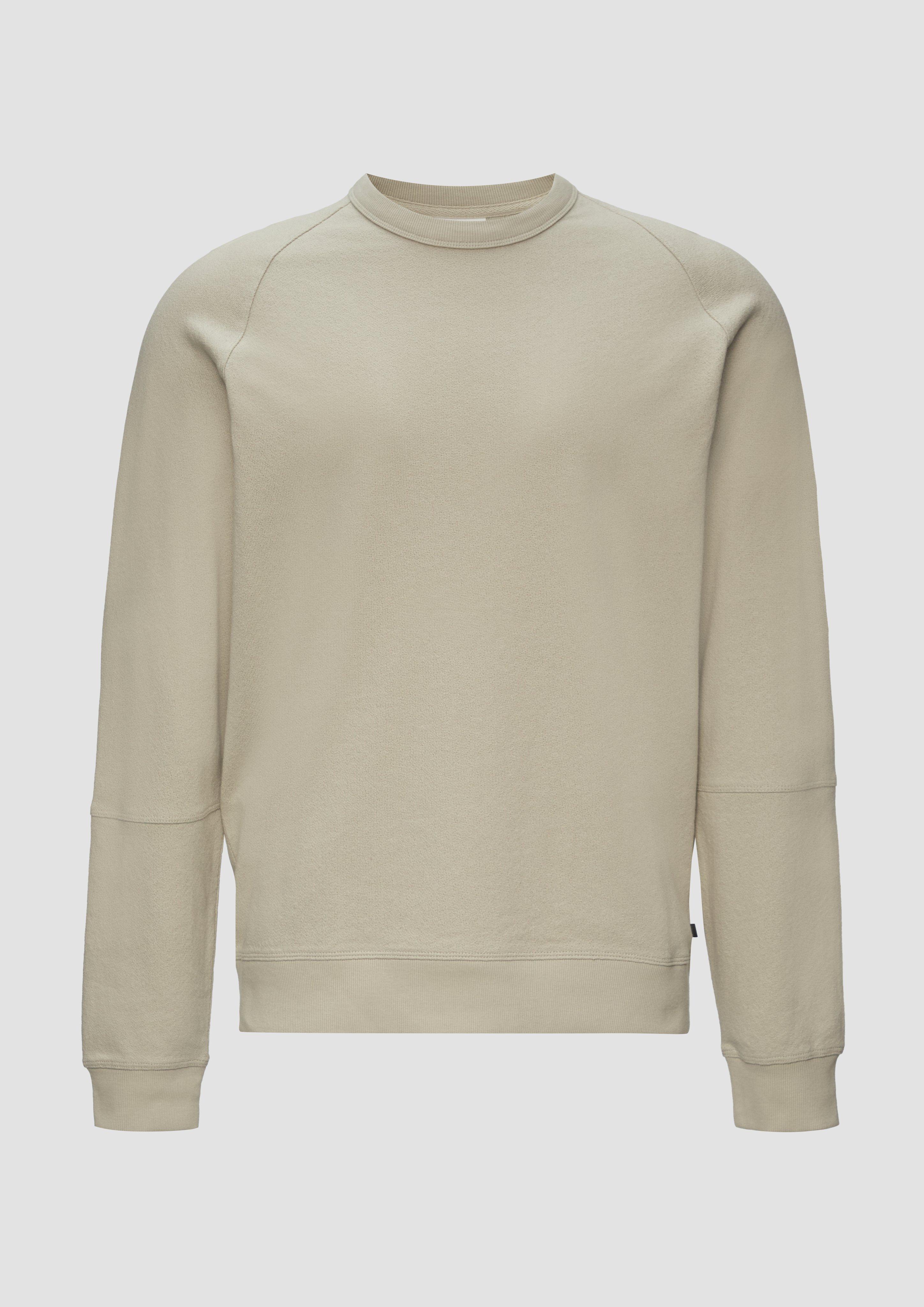 s.Oliver - Leichtes Sweatshirt mit Crewneck und Raglanärmeln, Herren, Beige