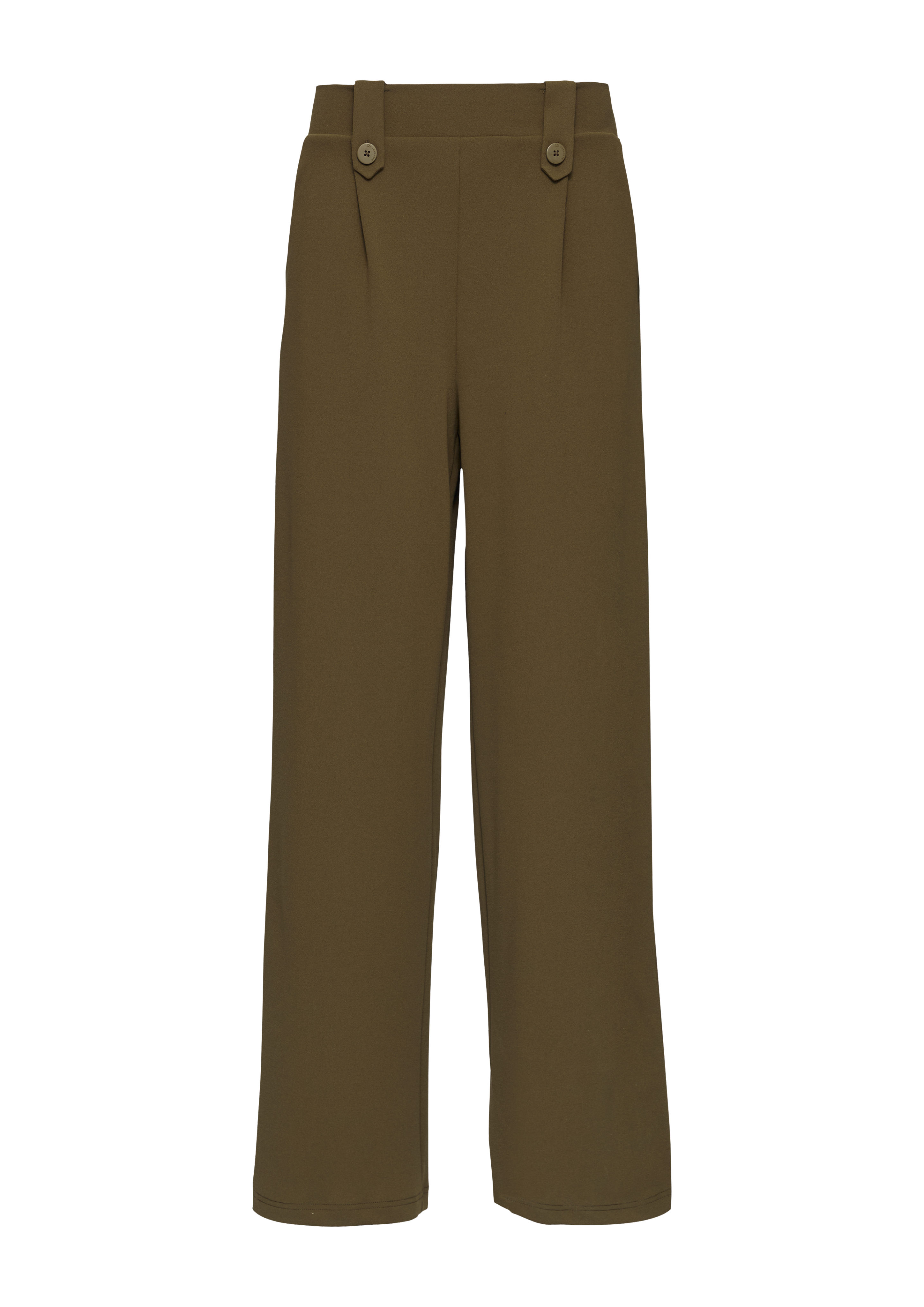 Crêpe-Hose im Relaxed Fit mit Wide Leg