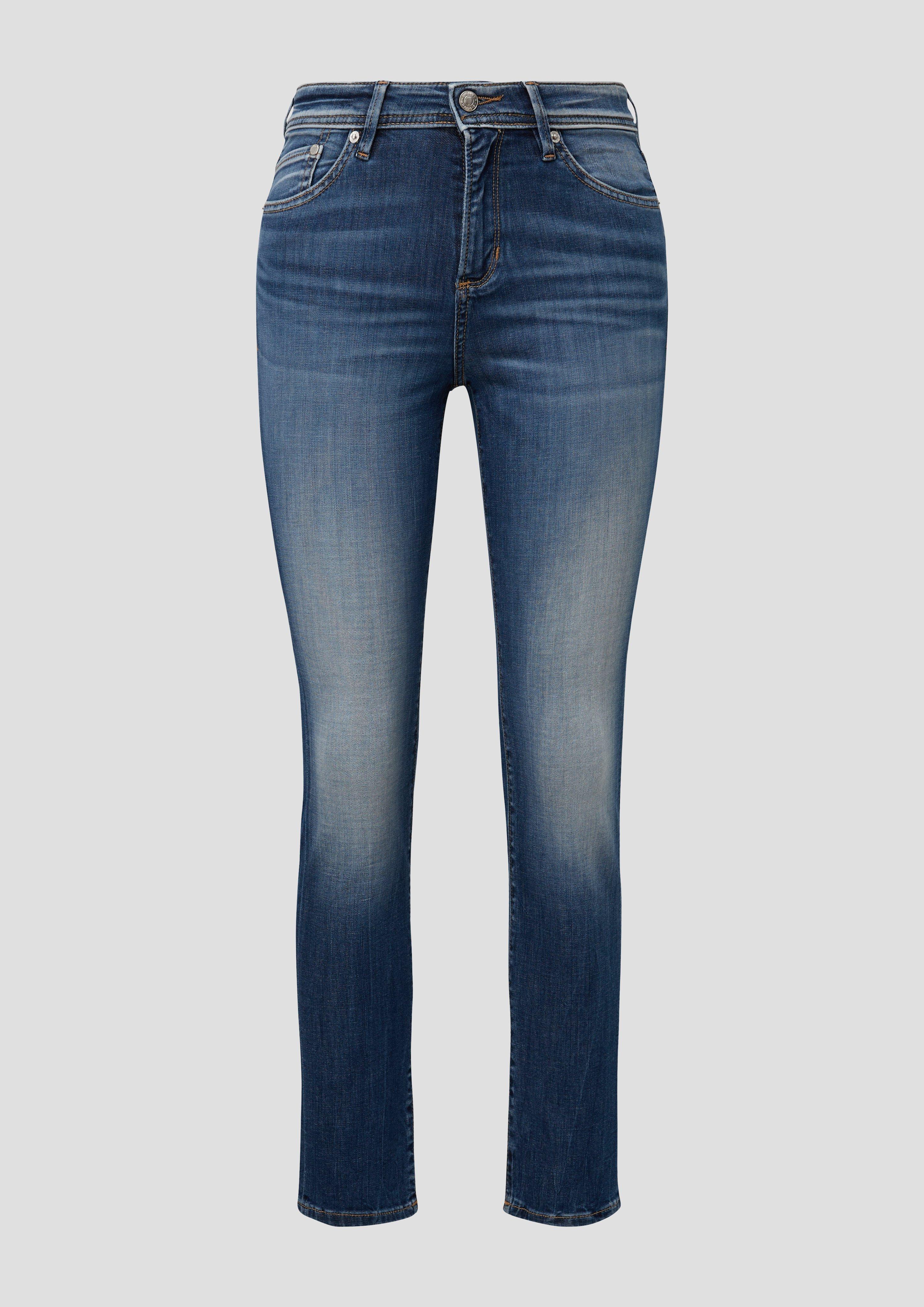 Thumbnail - s.Oliver - Ankle-Jeans Betsy / Slim Fit / Mid Rise / Slim Leg, Damen, blau