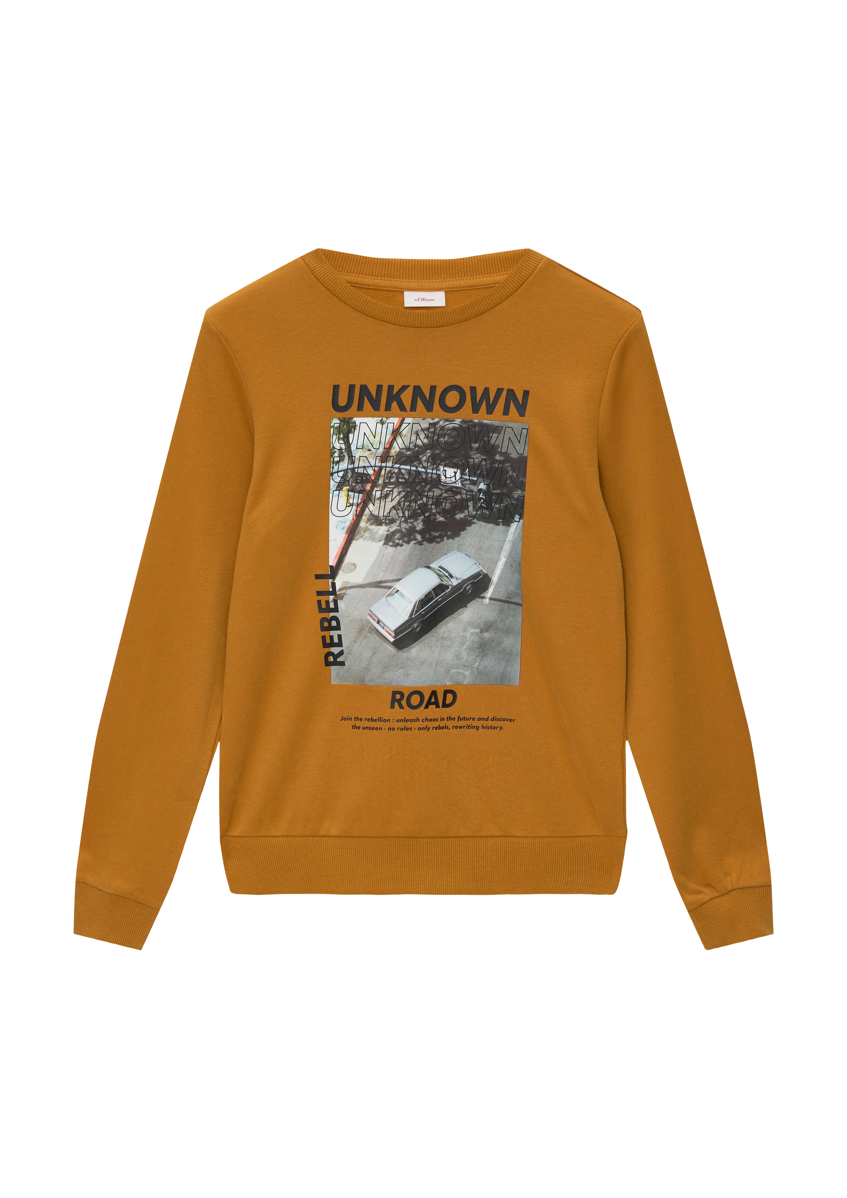 s.Oliver - Sweatshirt mit Fotoprint, Jungen, gelb