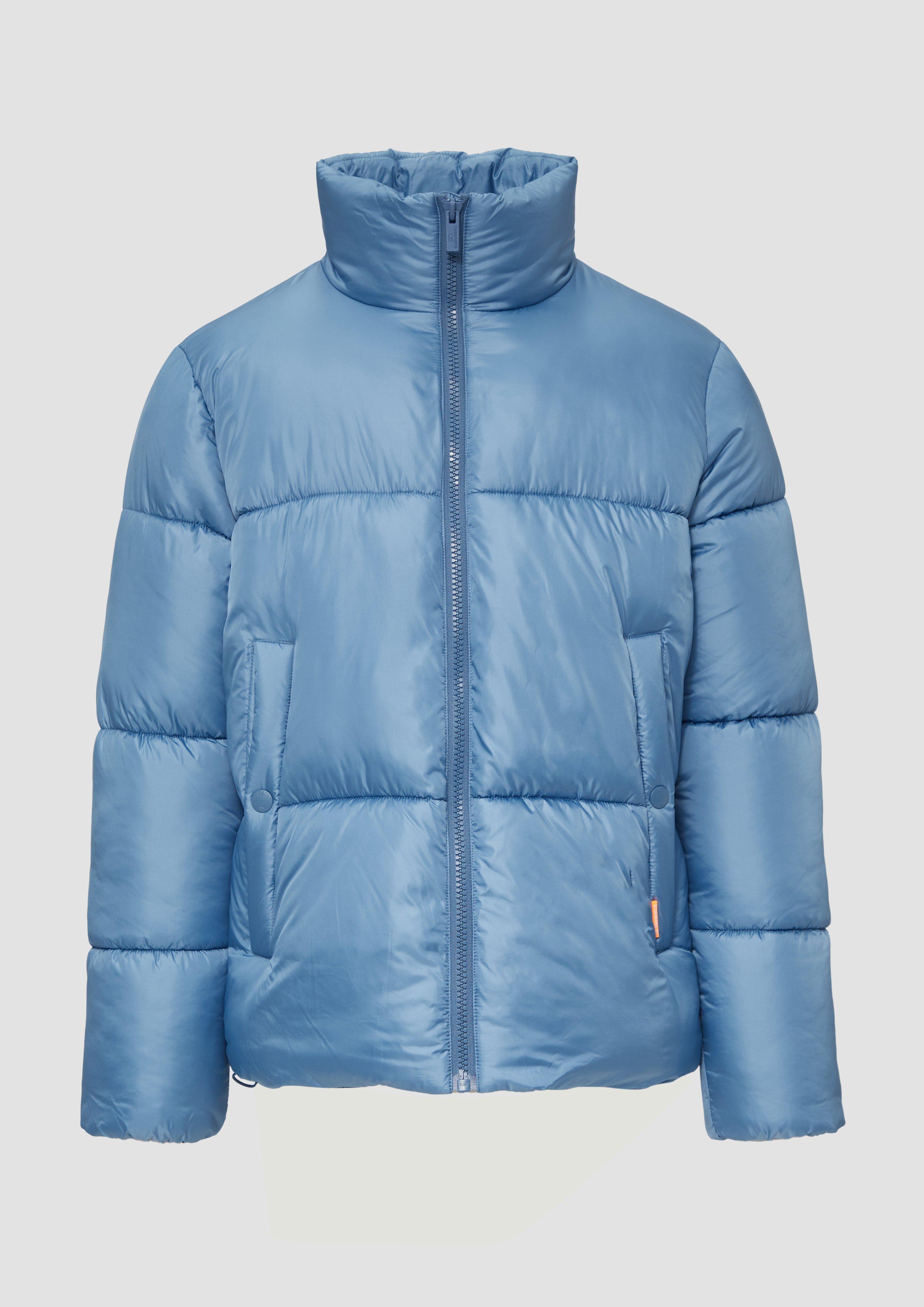 QS - Wattierte Steppjacke mit verstellbarem Saum, Herren, blau