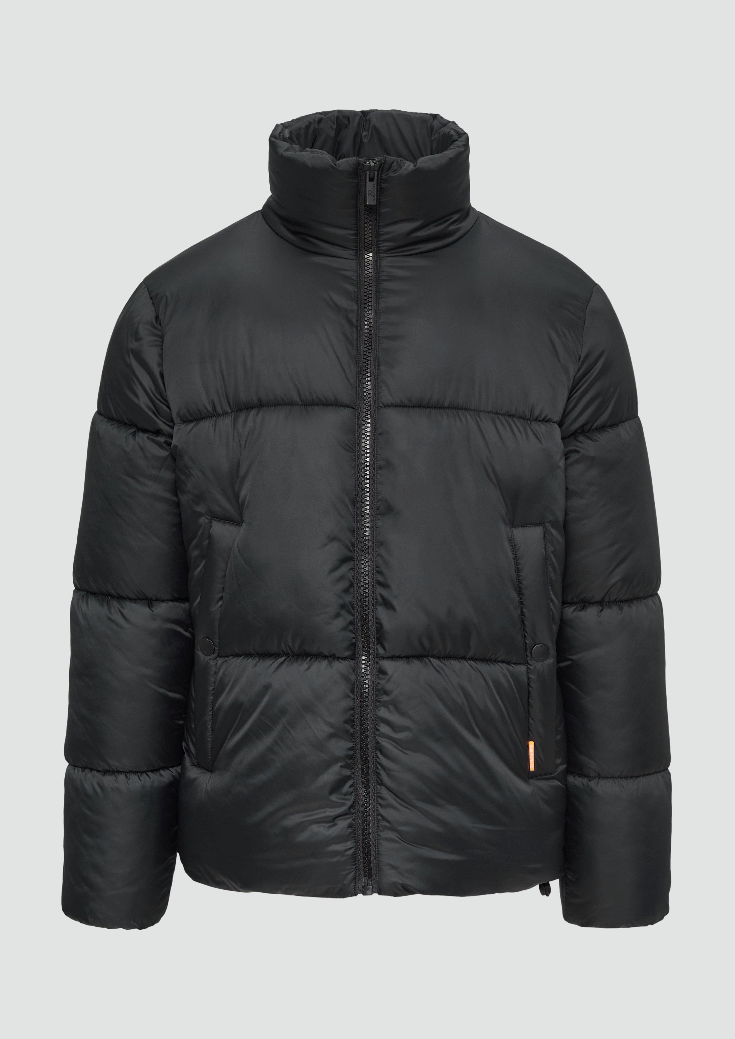 QS - Wattierte Steppjacke mit verstellbarem Saum, Herren, schwarz