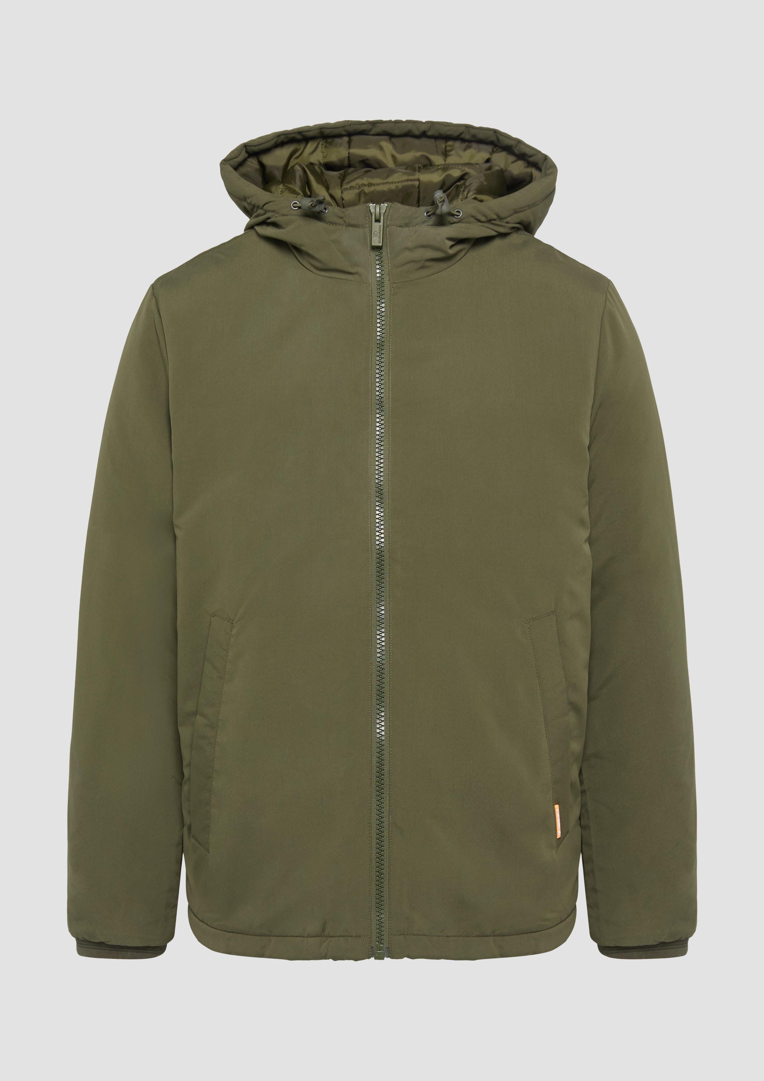 QS - Winterjacke mit Kapuze, Herren, Grün