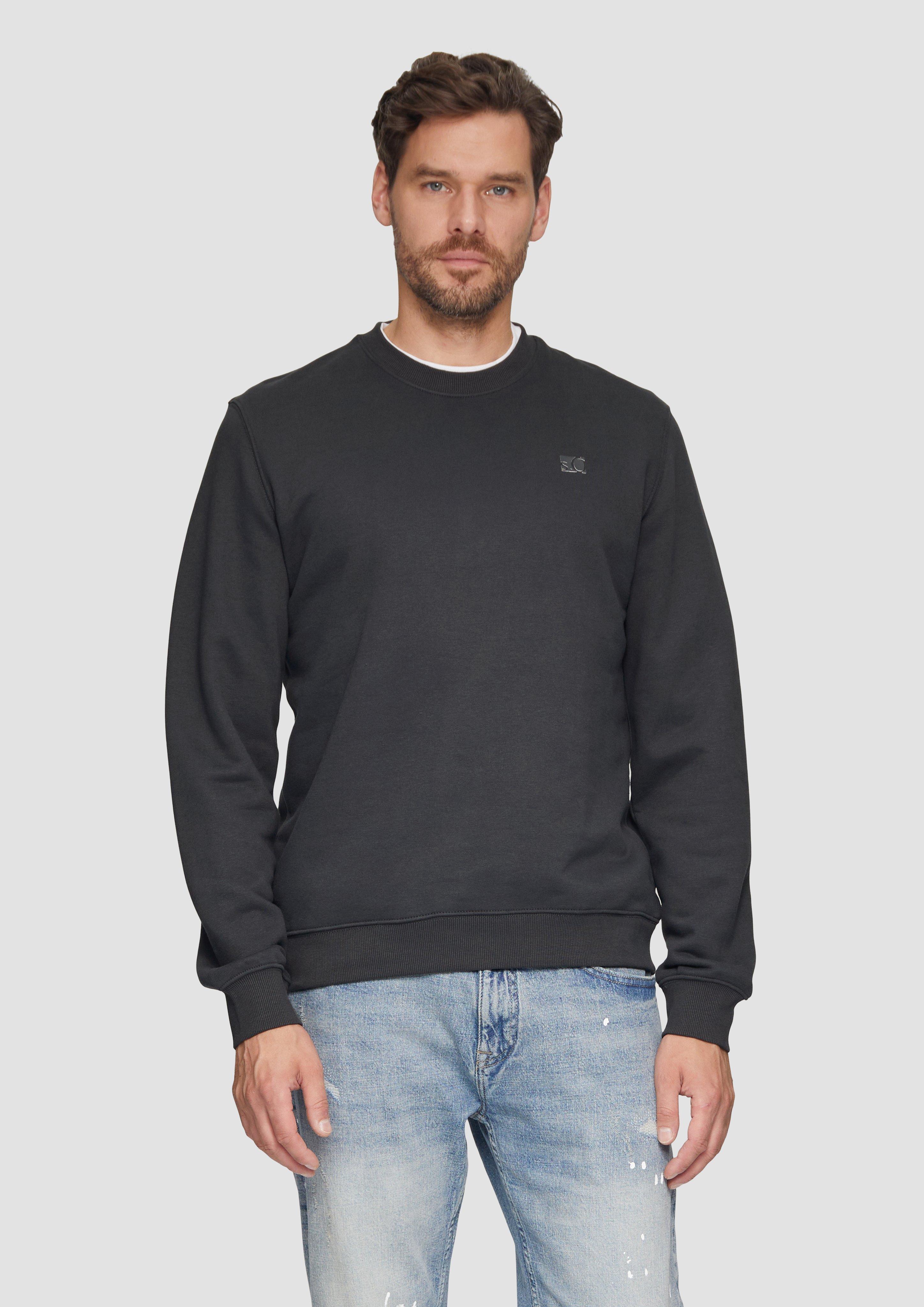 S.Oliver Sweatshirt aus Baumwollmix mit Logo-Detail