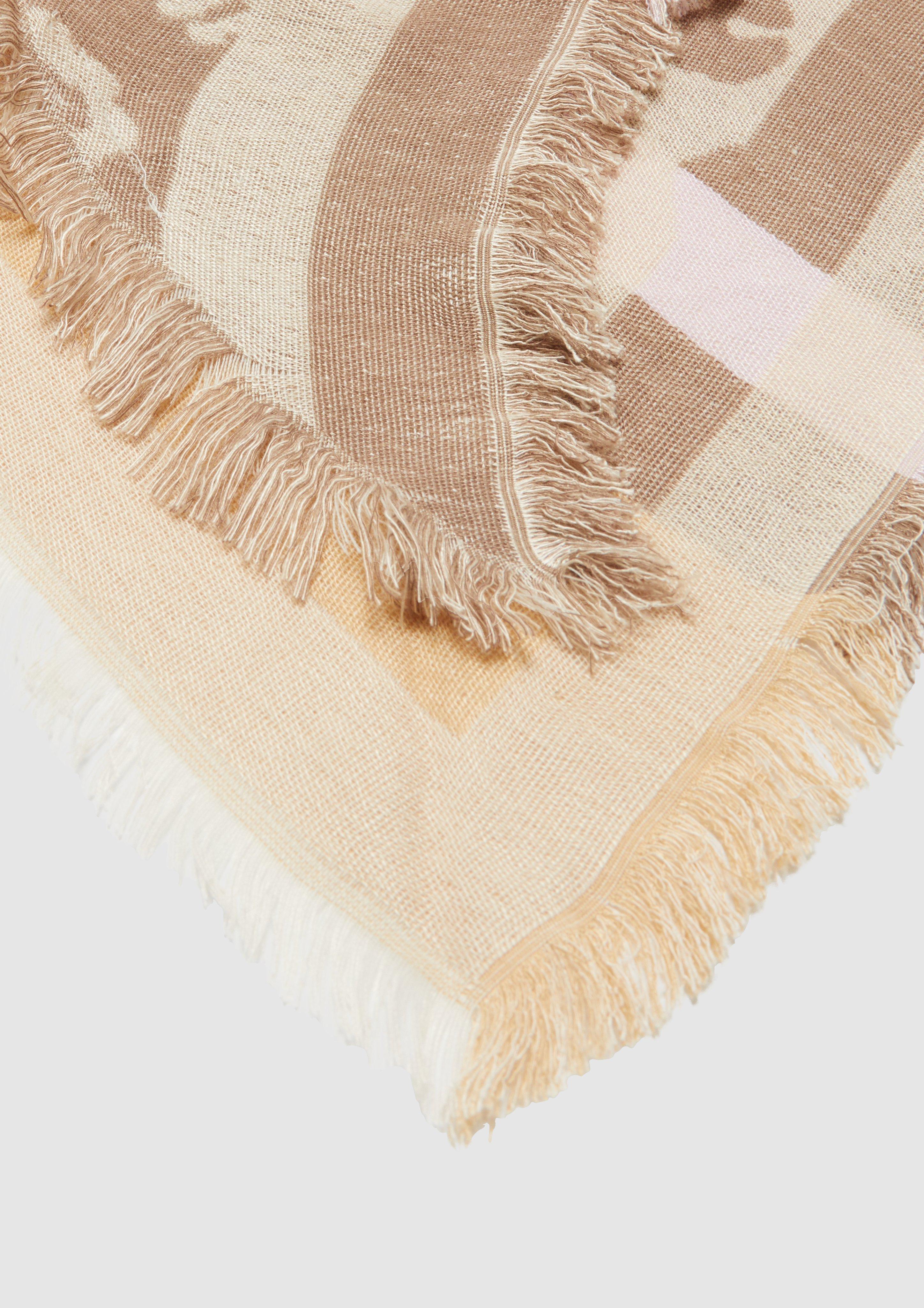 s.Oliver Gemusterter Schal aus Viskosemix