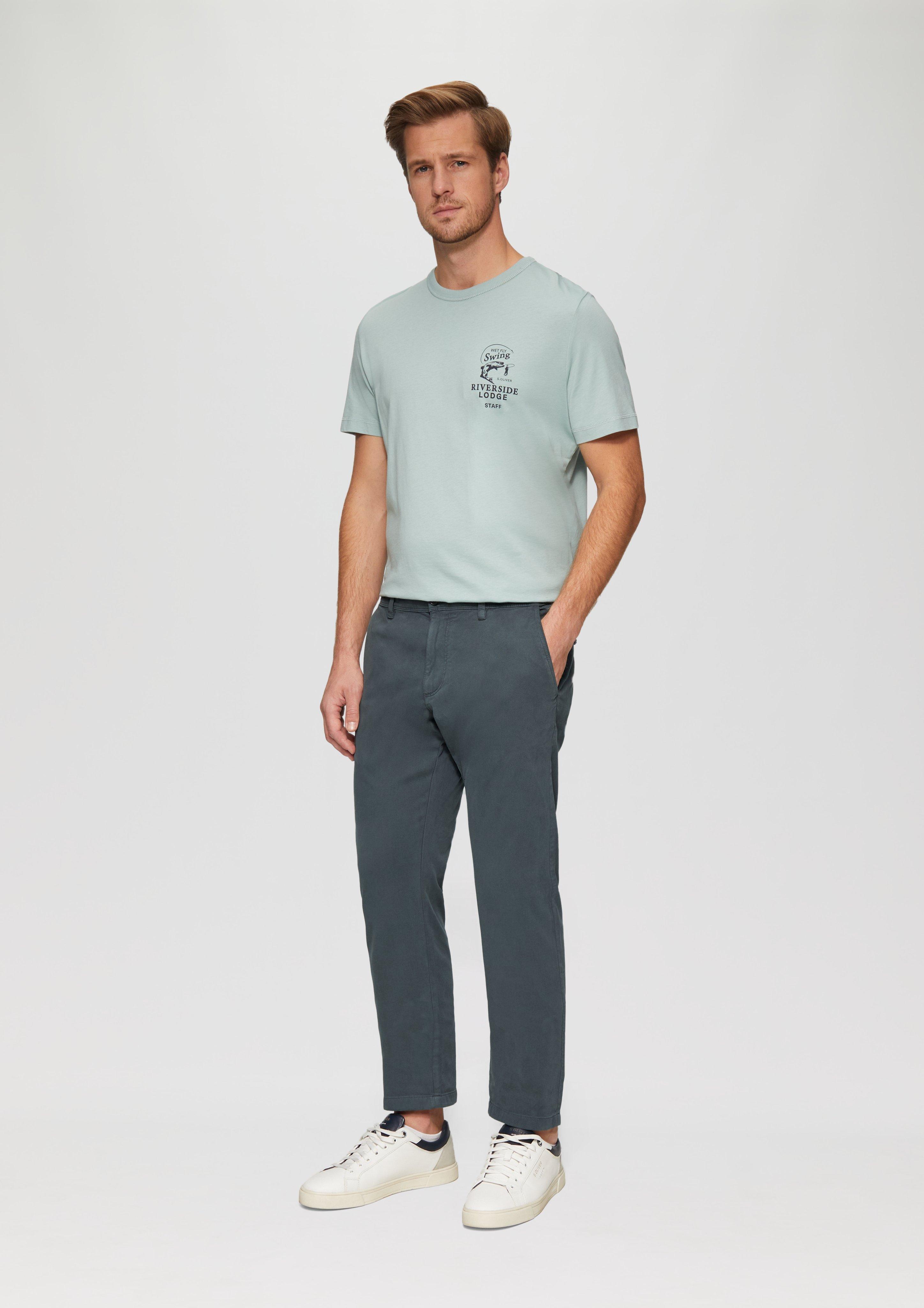 S.Oliver Regular Fit: Strukturierte Chino aus Baumwollstretch