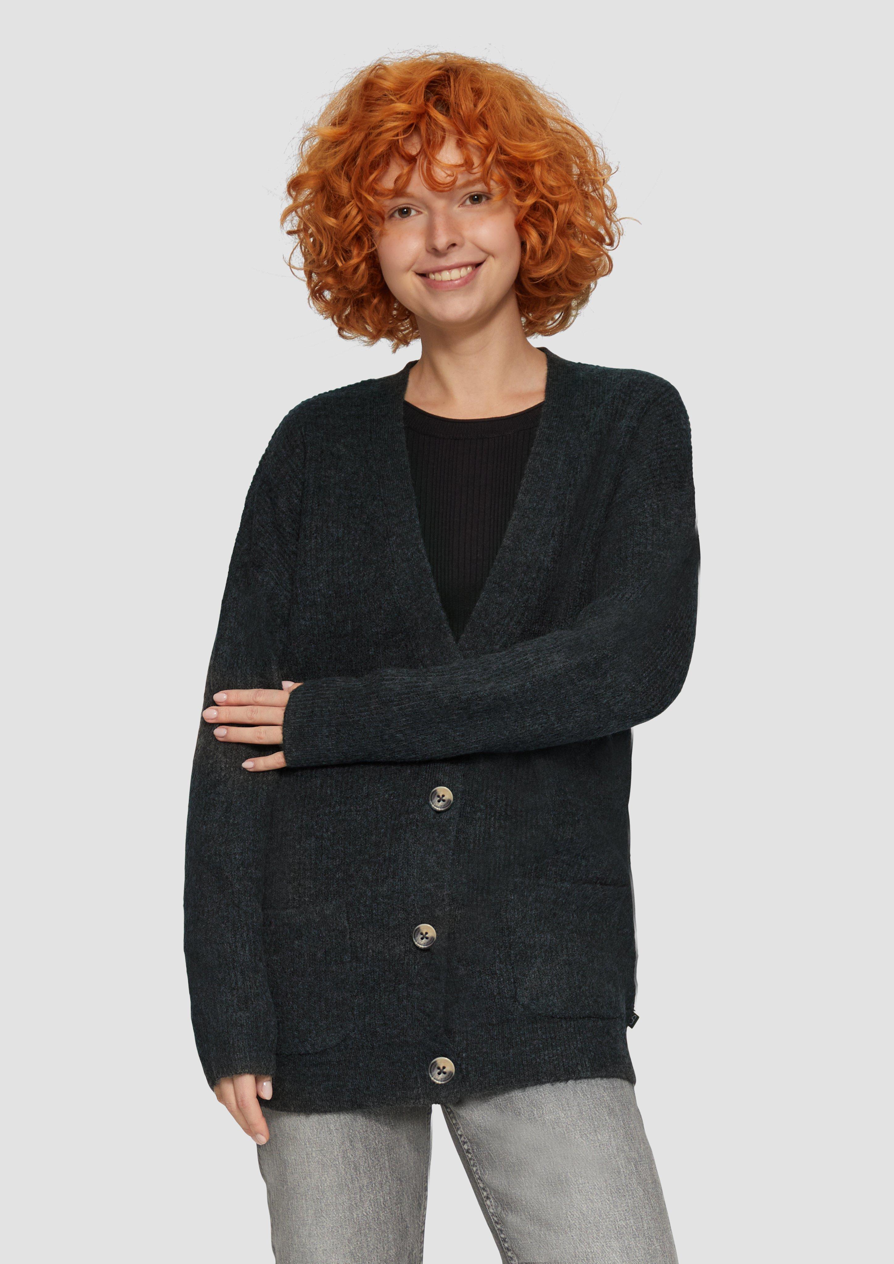 S.Oliver Weiche Strickjacke in Melange-Optik