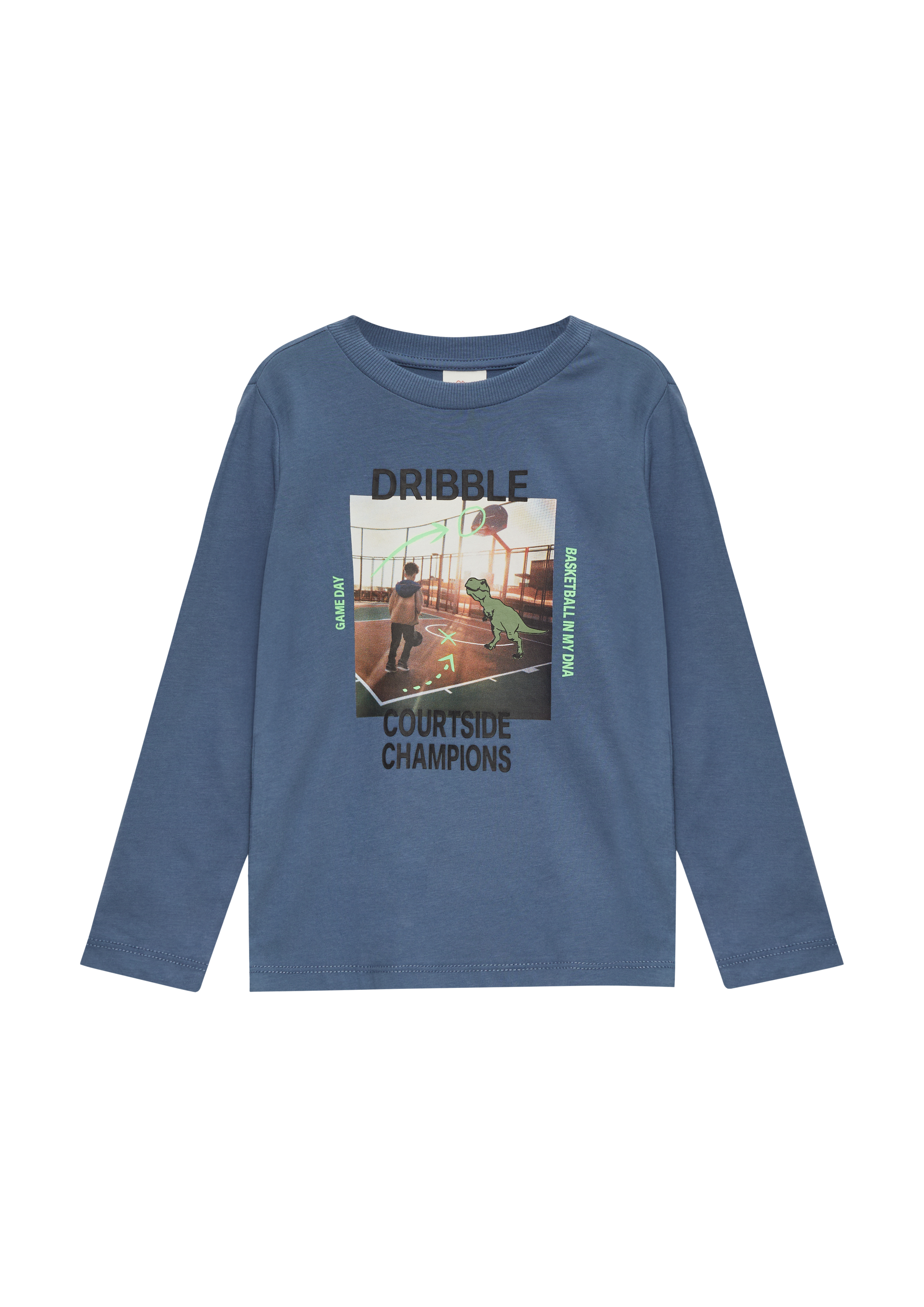 s.Oliver - Langarmshirt mit Fotoprint, Kinder, blau