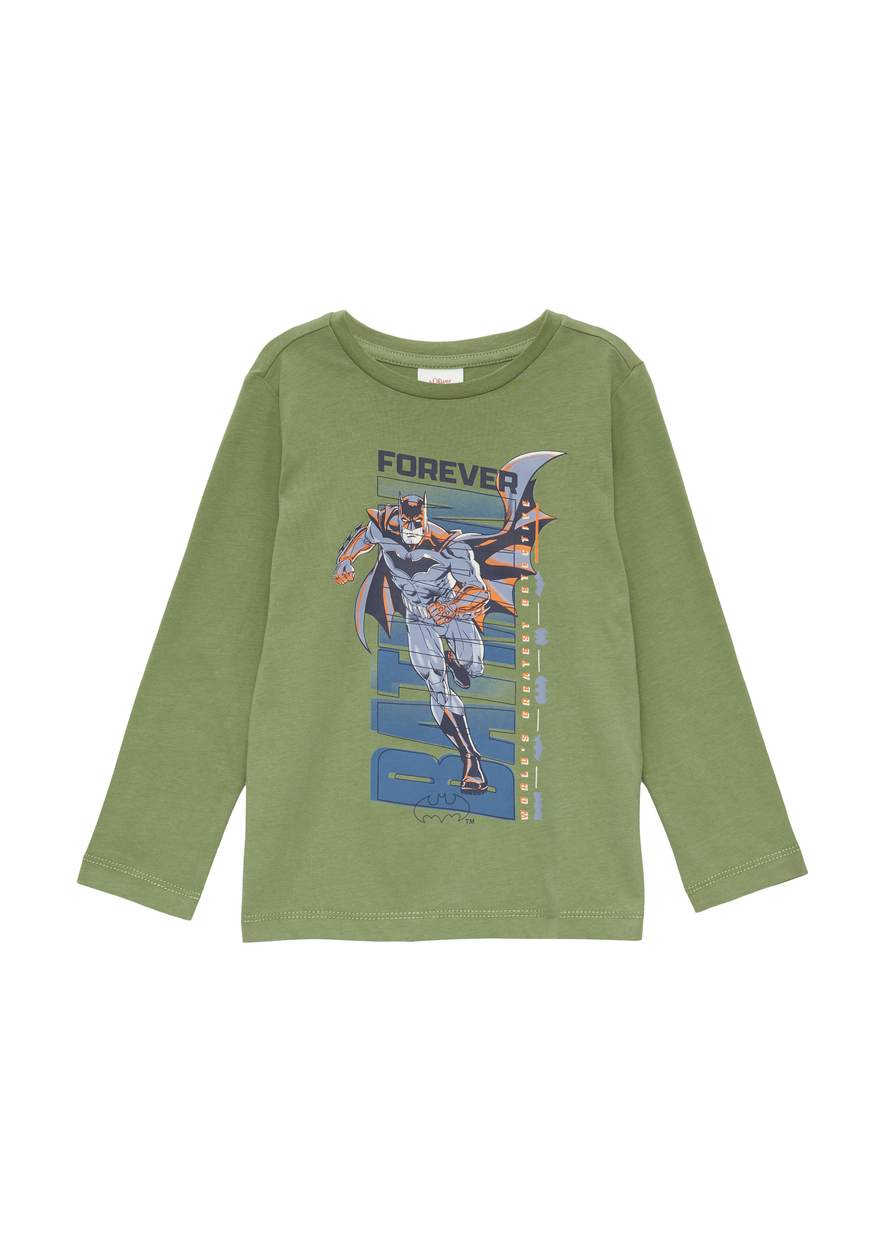 s.Oliver - Langarmshirt mit Batman®-Print, Kinder, Grün