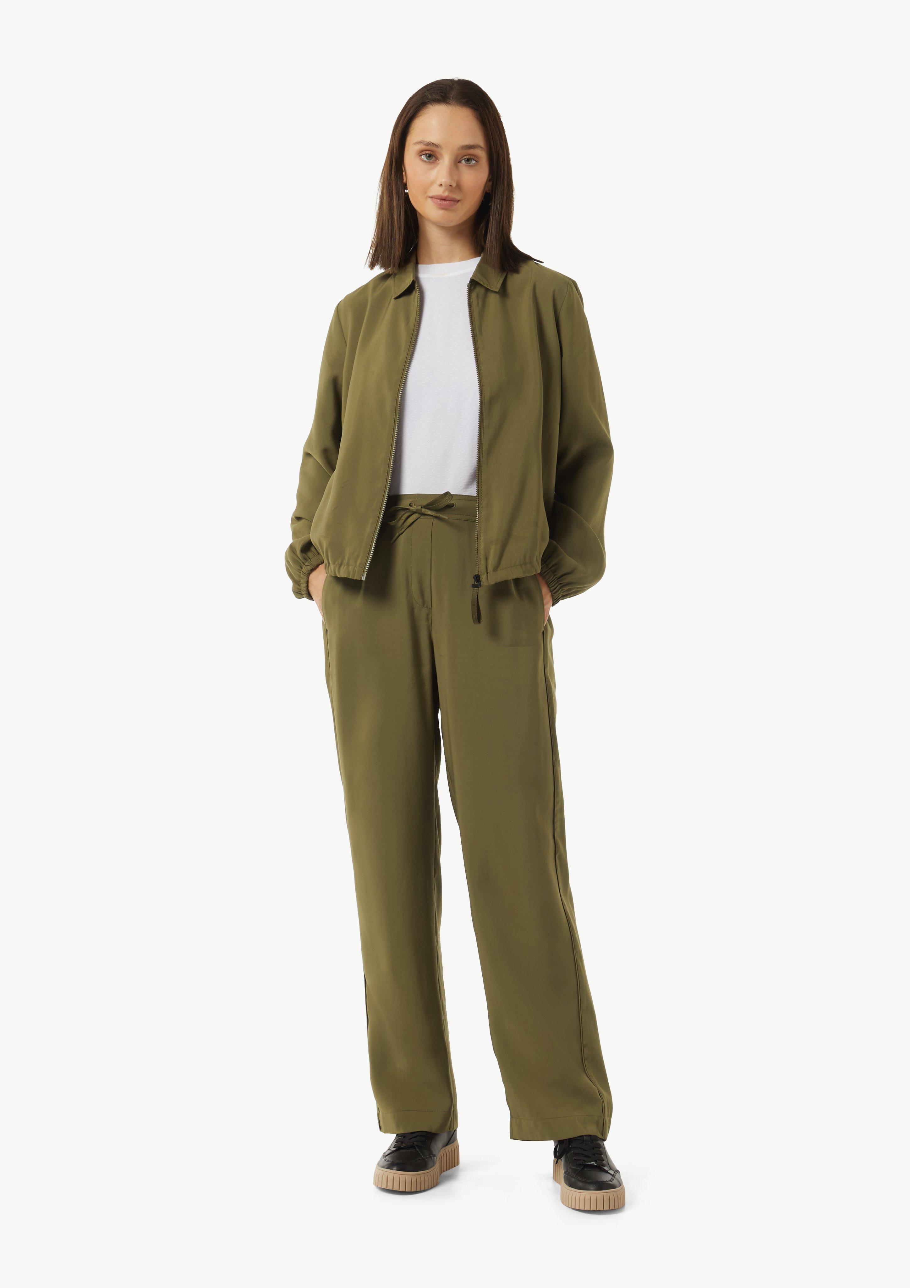Jacket with a turn-down collar - guacamole | Comma Jacket with a turn-down collar - guacamole | Comma