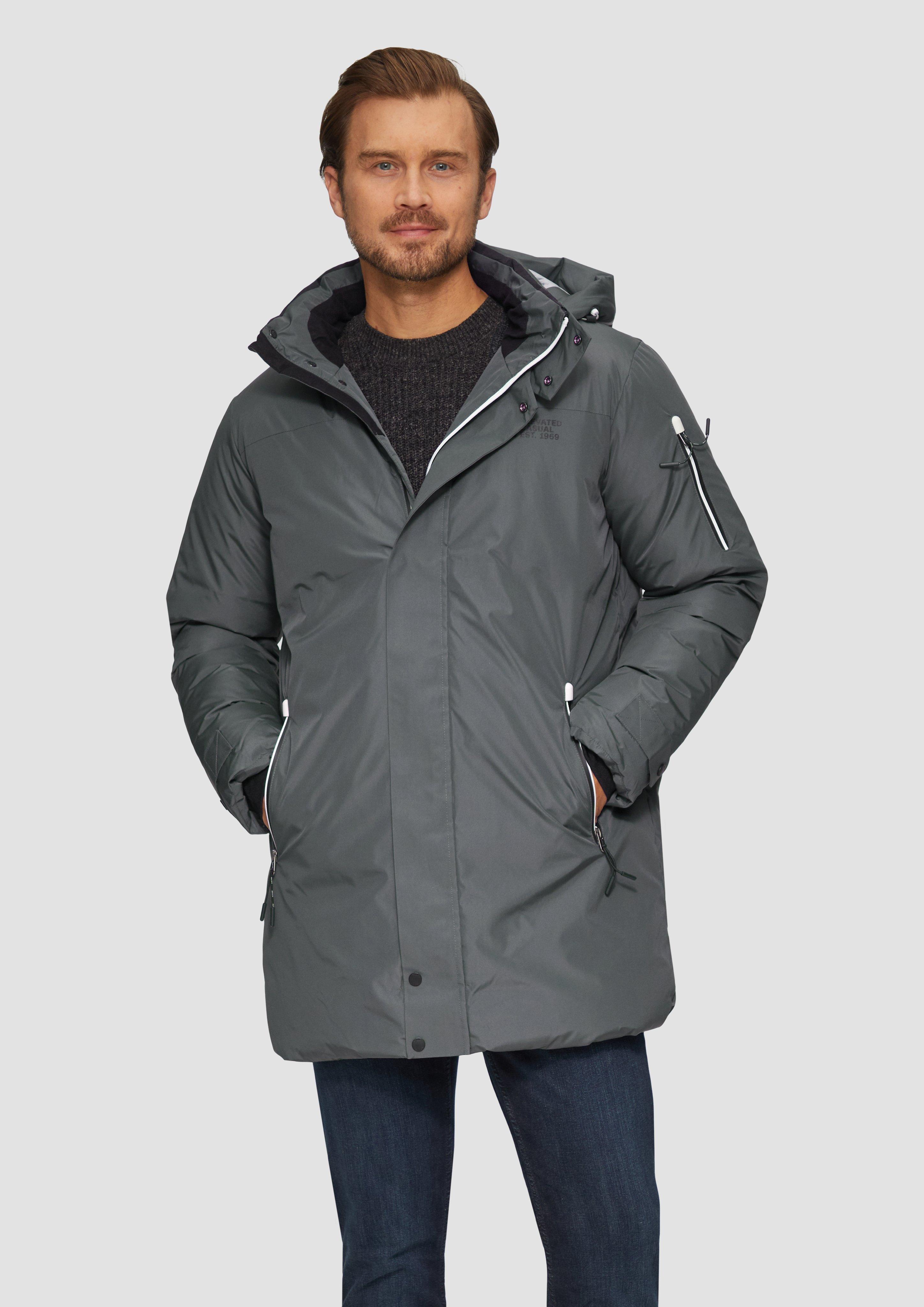 S.Oliver Wasserabweisender wattierter Parka mit Kontrast-Details