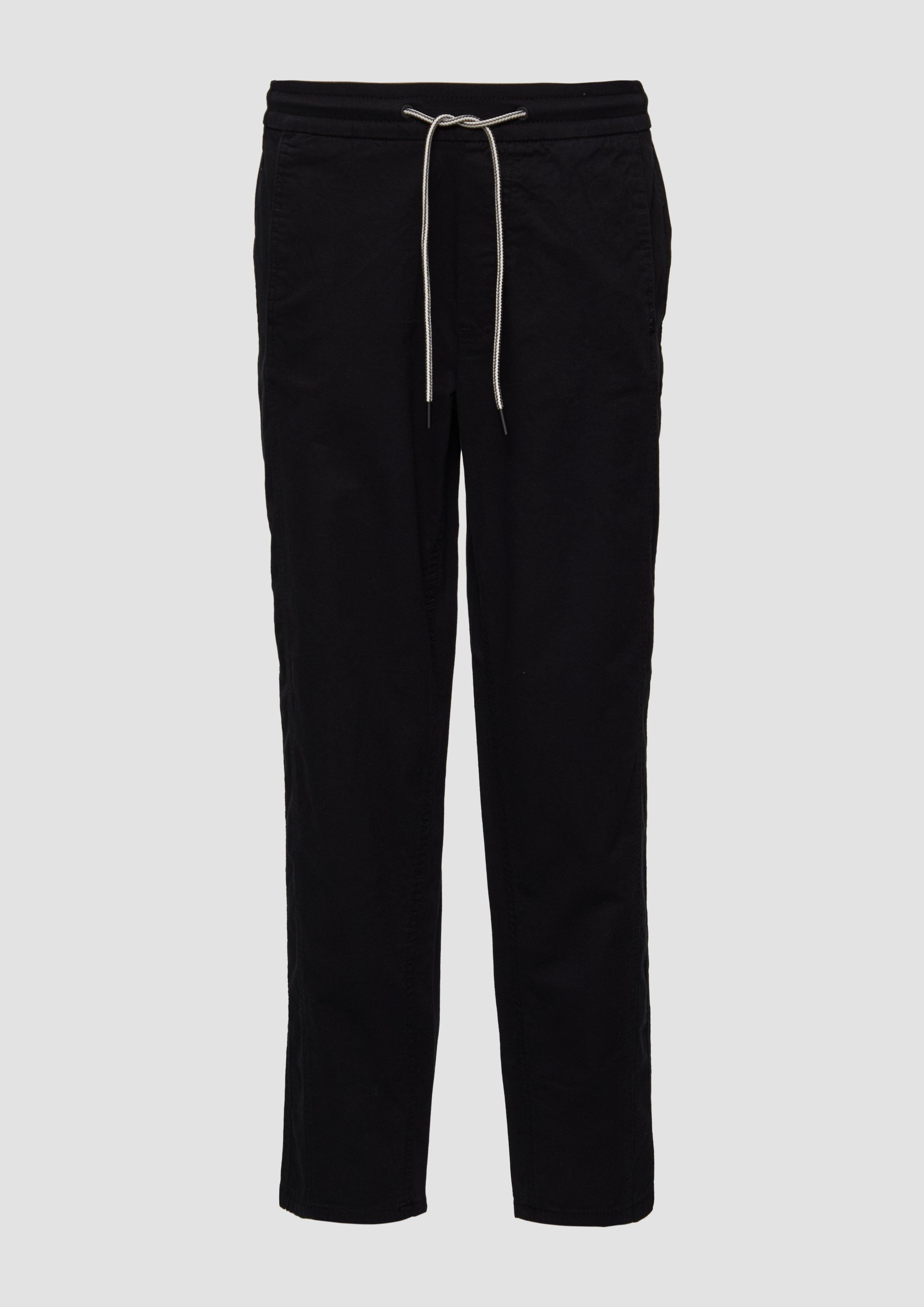 s.Oliver - Relaxed: Jogg Pants aus Baumwollstretch, Damen, schwarz