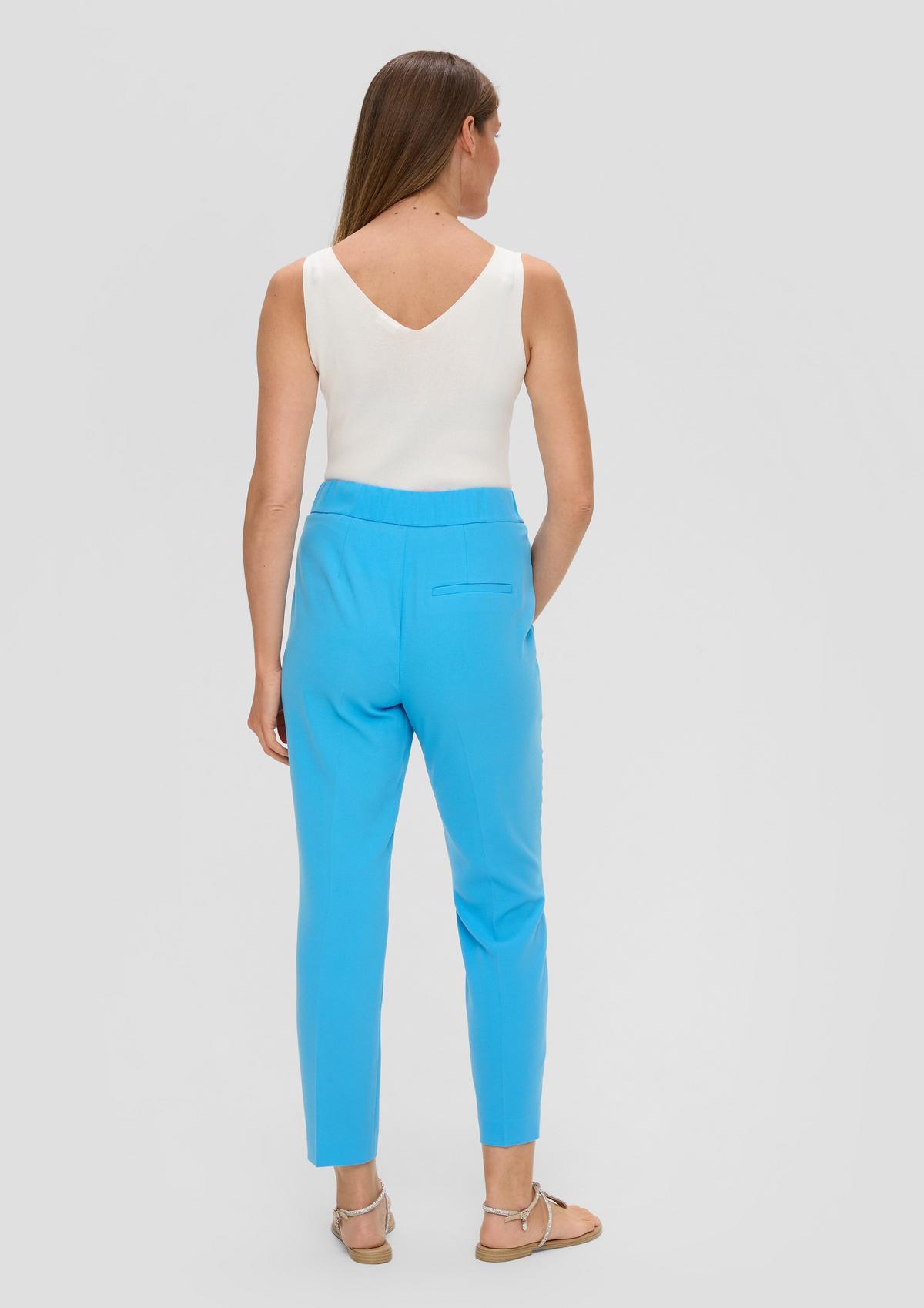 s.Oliver Ankle trousers in a crêpe texture