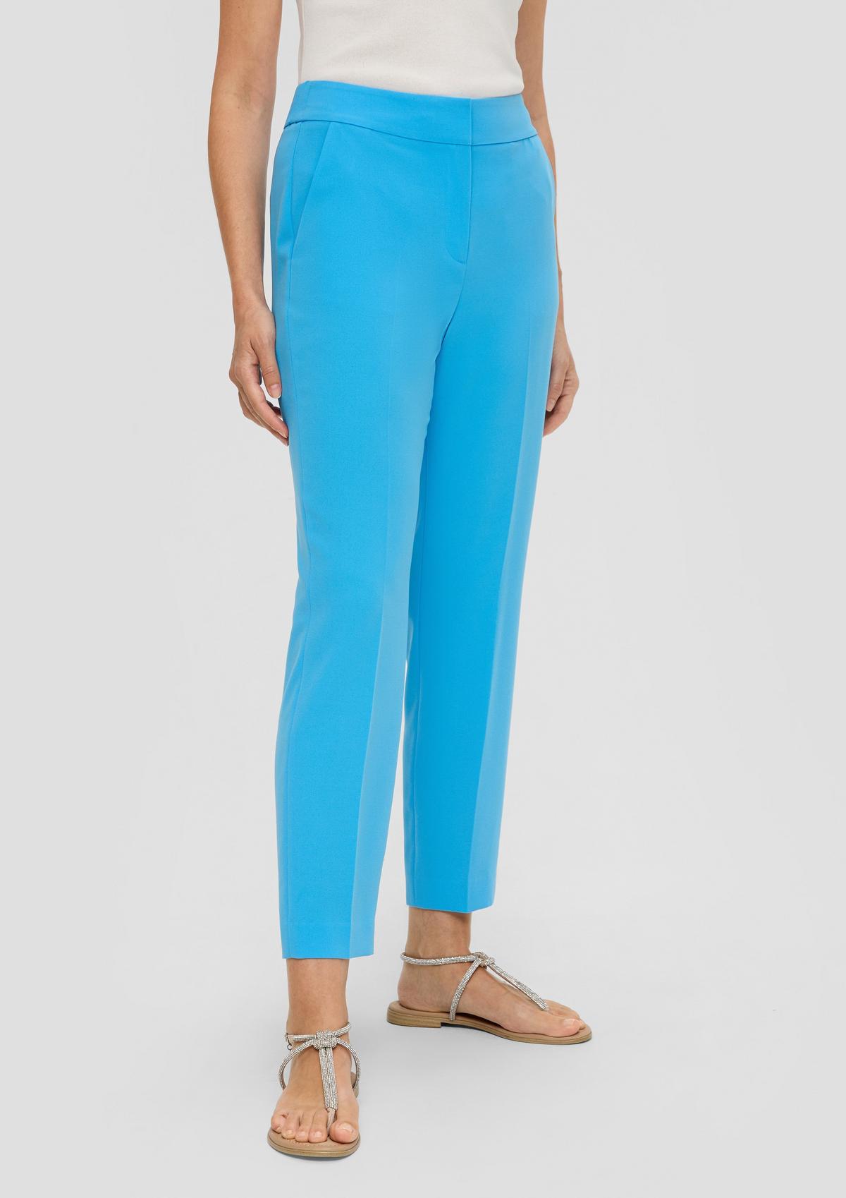 s.Oliver Ankle trousers in a crêpe texture