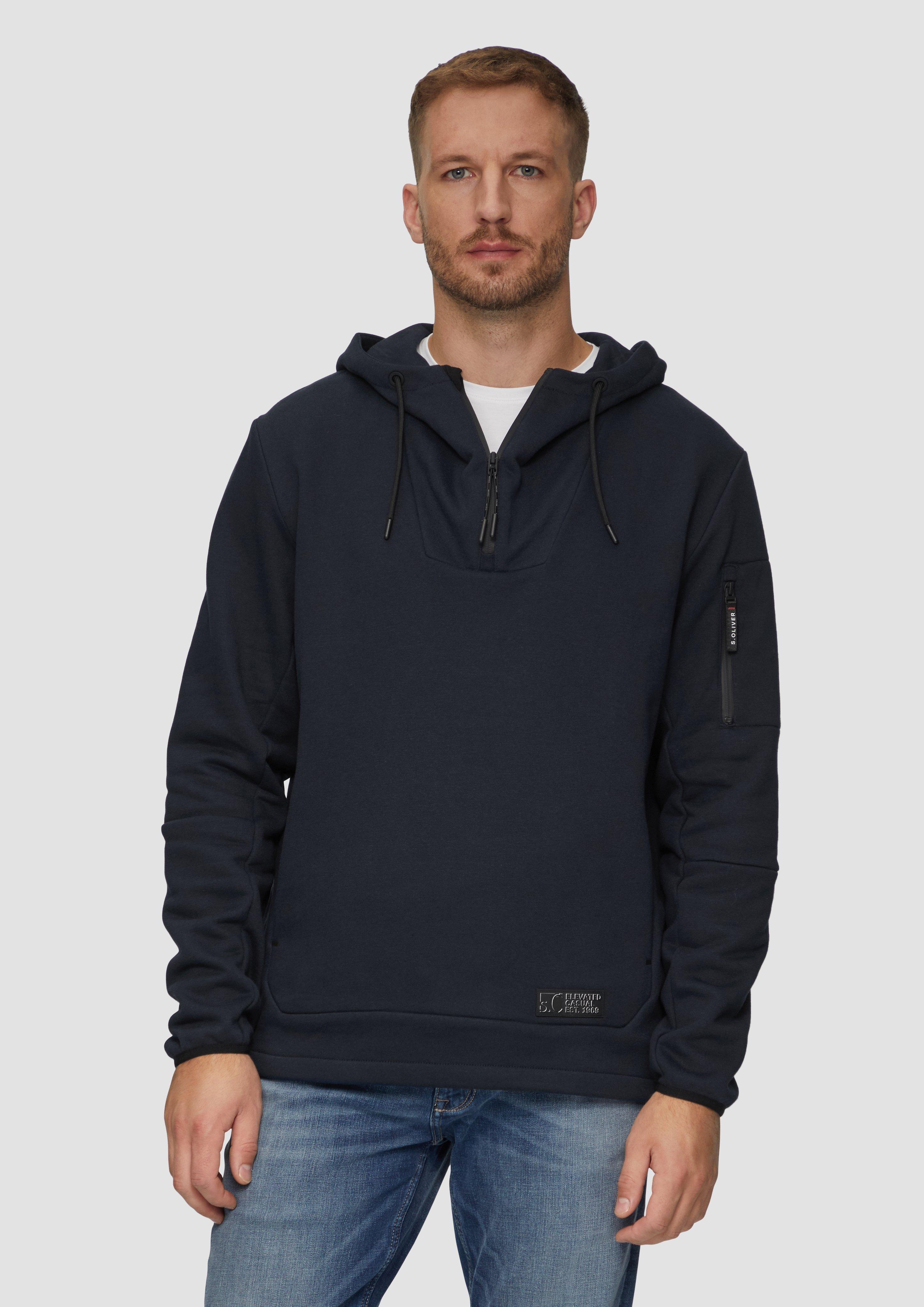 S.Oliver Sportives Kapuzen-Sweatshirt mit Zip-Details