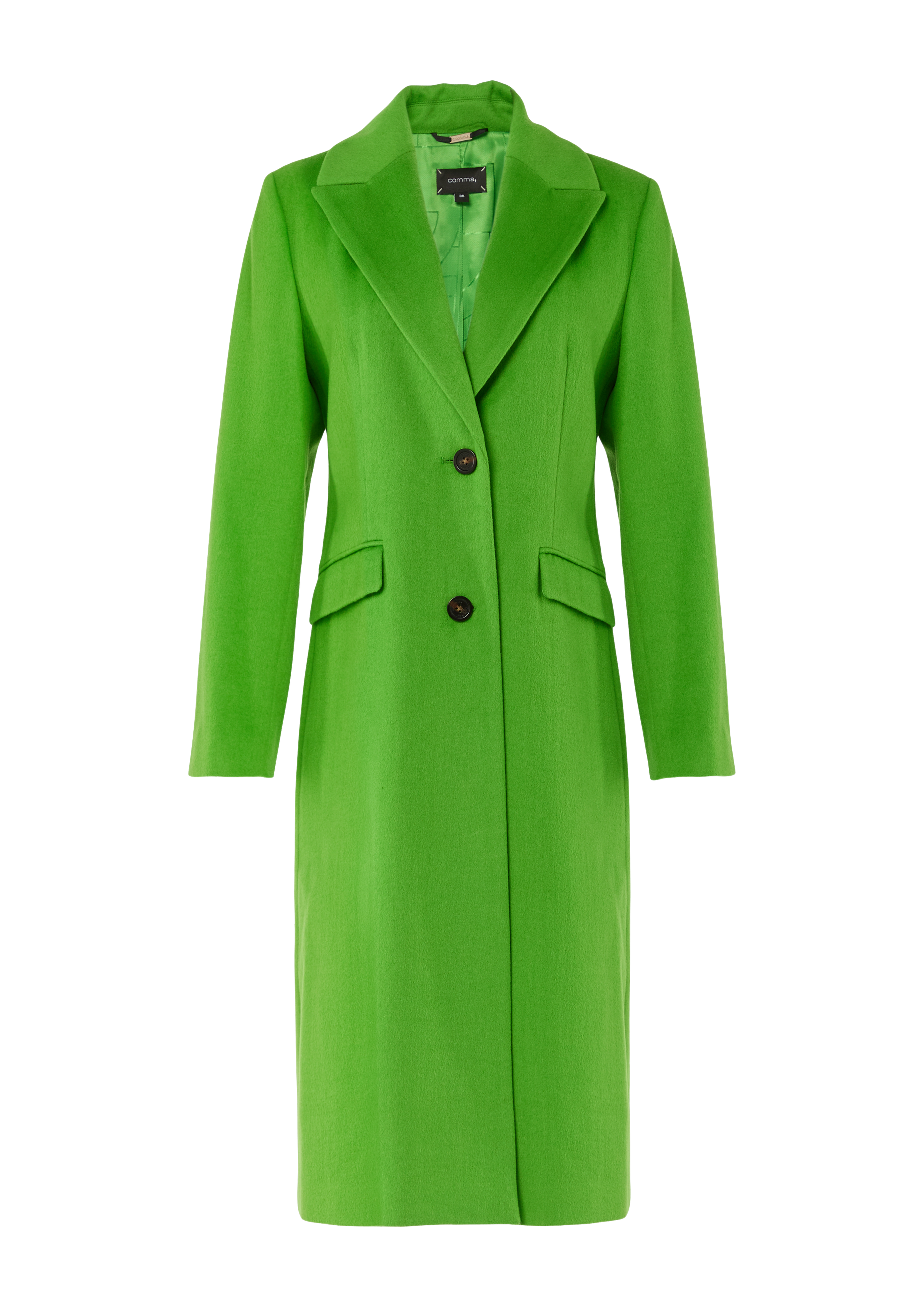 Blazer coat with a lapel collar - Green | SCAYLE