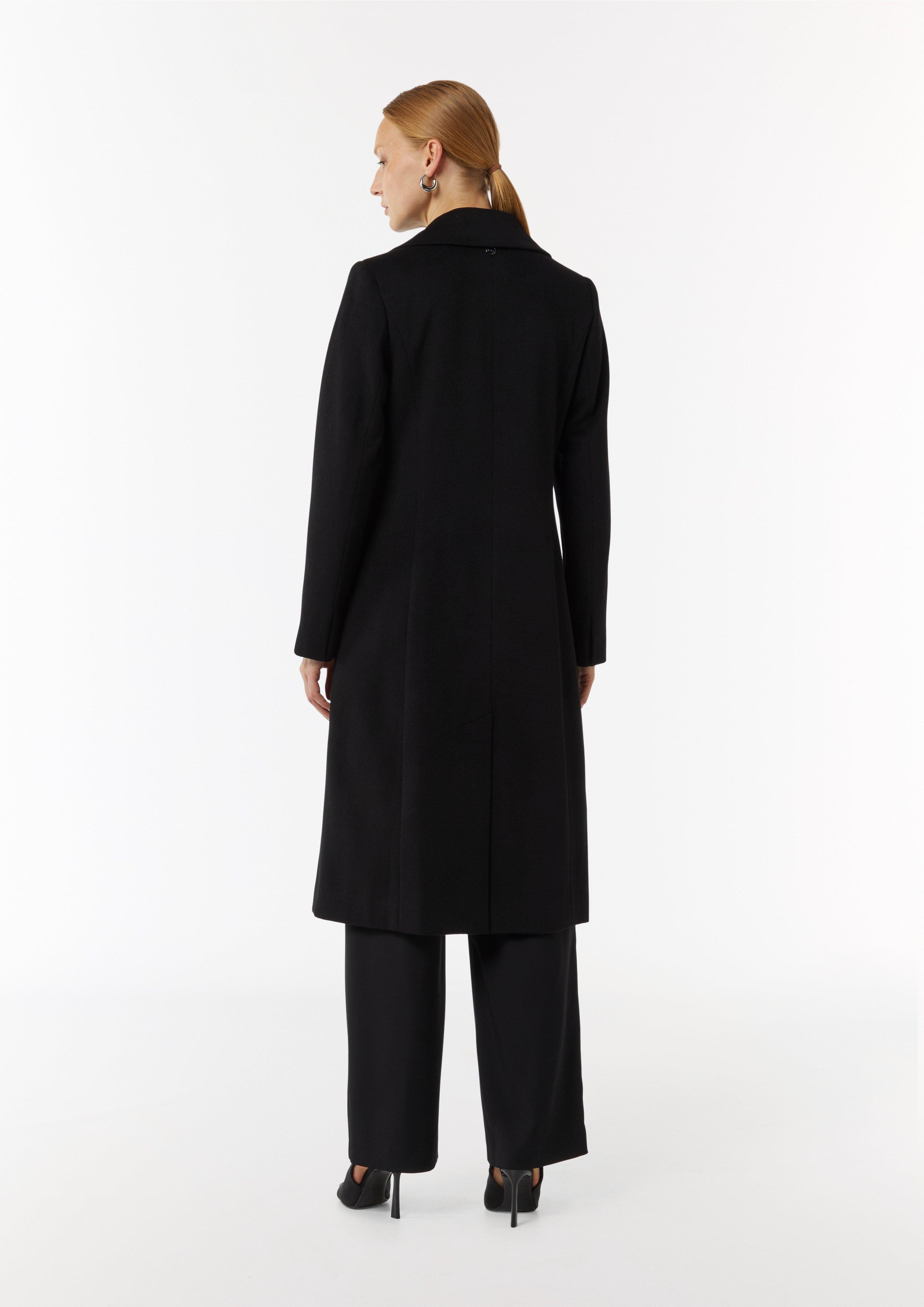 Blazer coat with a lapel collar - black | Comma Blazer coat with a lapel collar - black | Comma