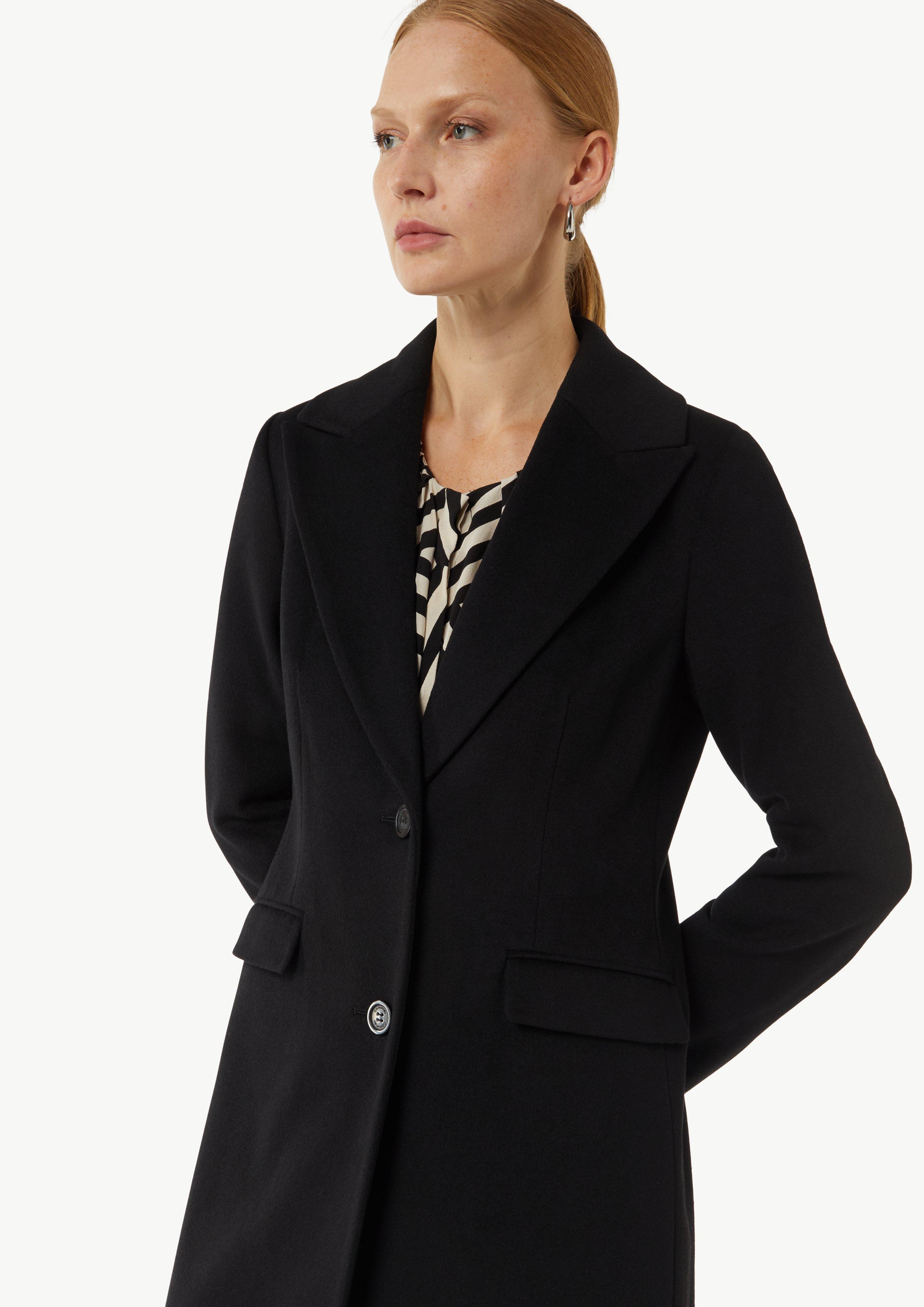 Blazer coat with a lapel collar - black | Comma Blazer coat with a lapel collar - black | Comma
