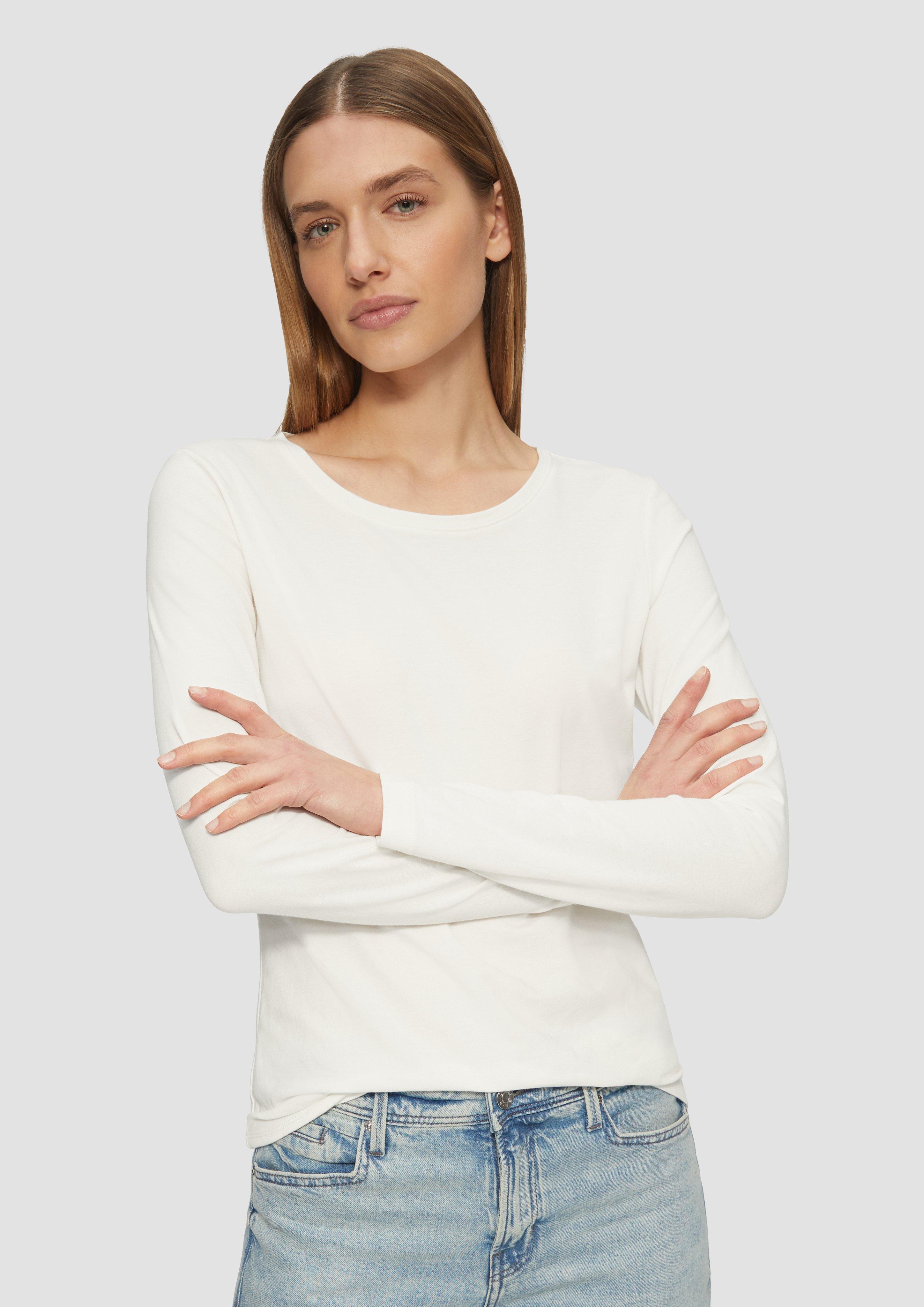 S.Oliver Longsleeve aus Baumwollstretch