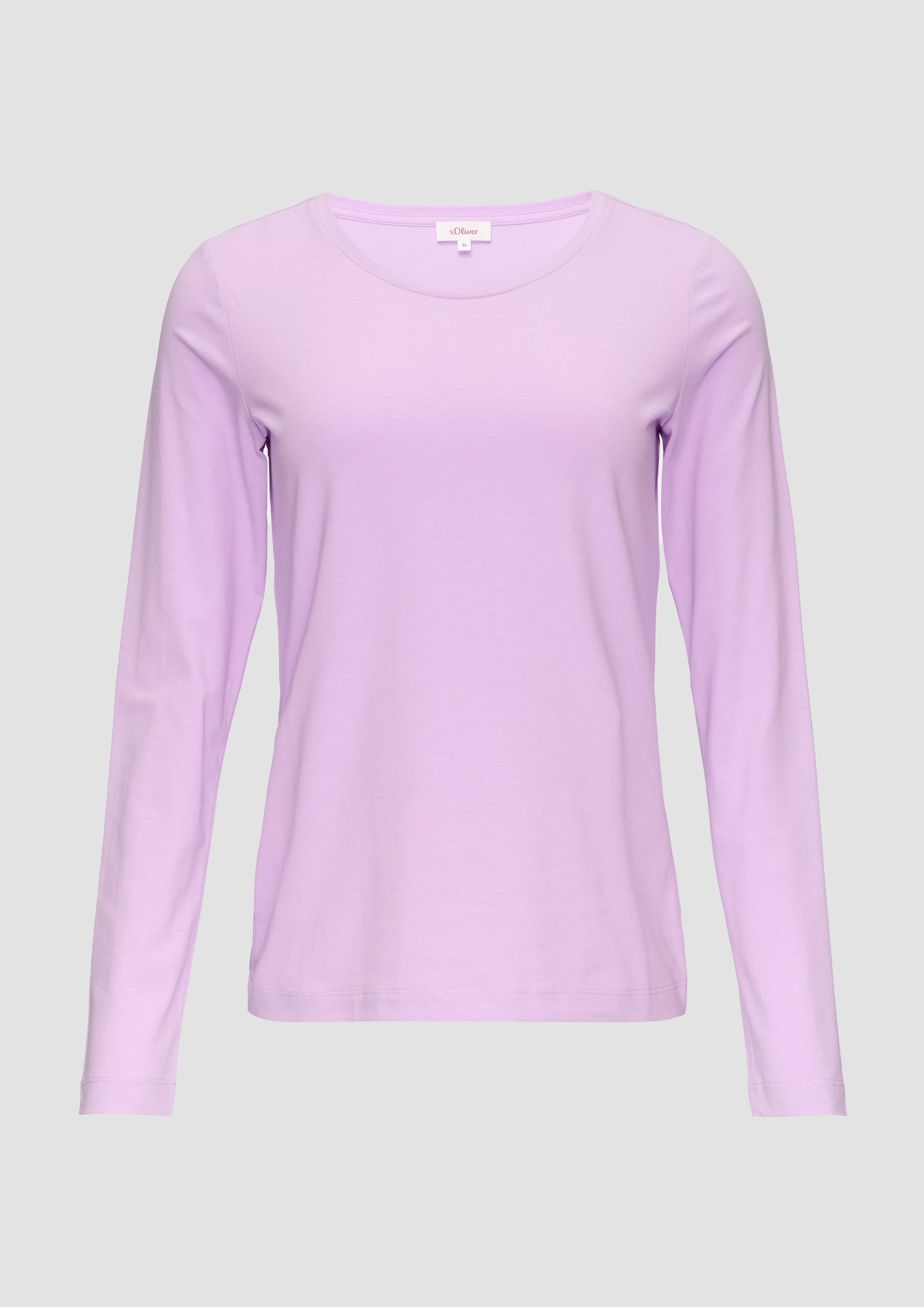 s.Oliver Longsleeve aus Baumwollstretch