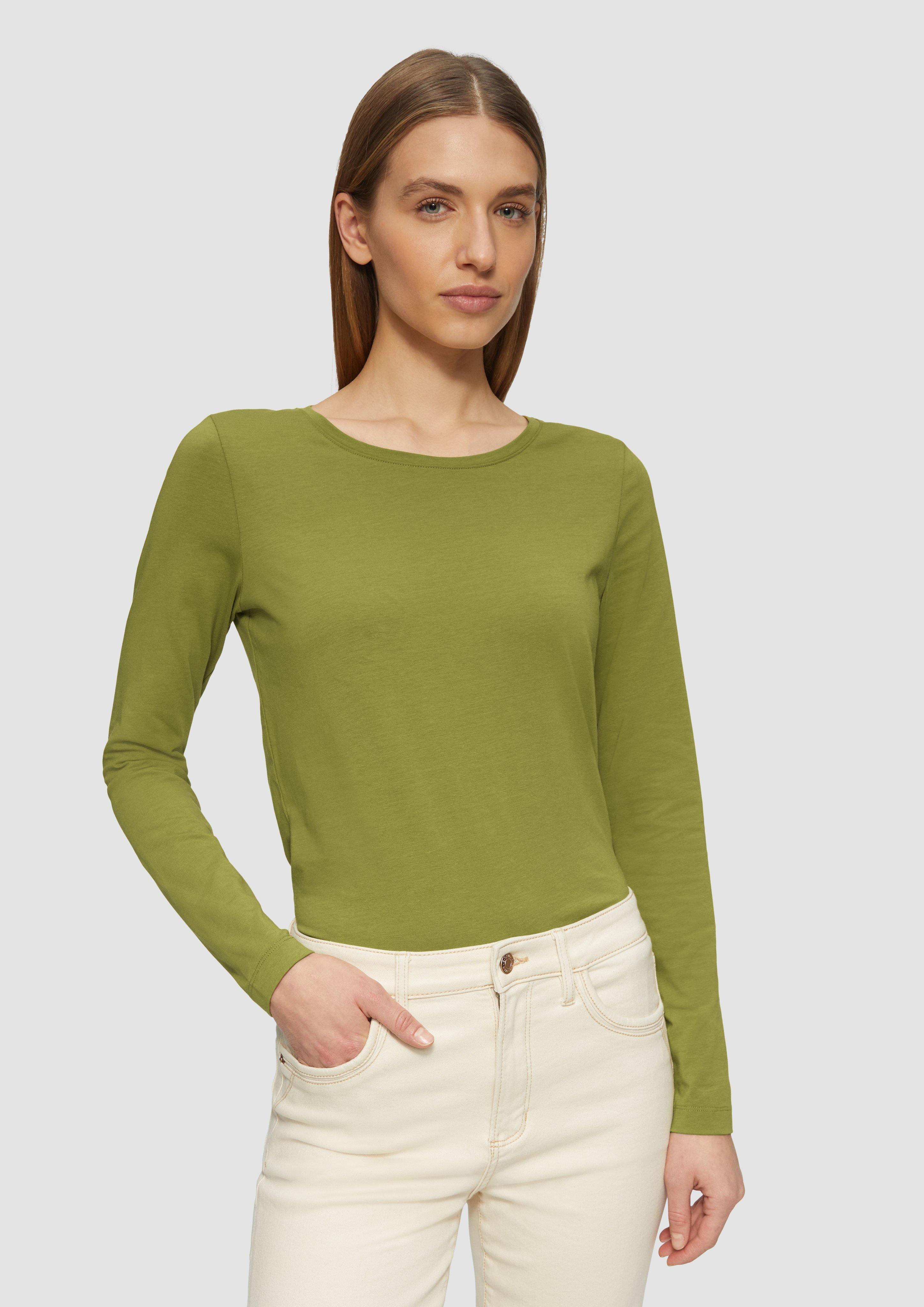 S.Oliver Longsleeve aus Baumwollstretch