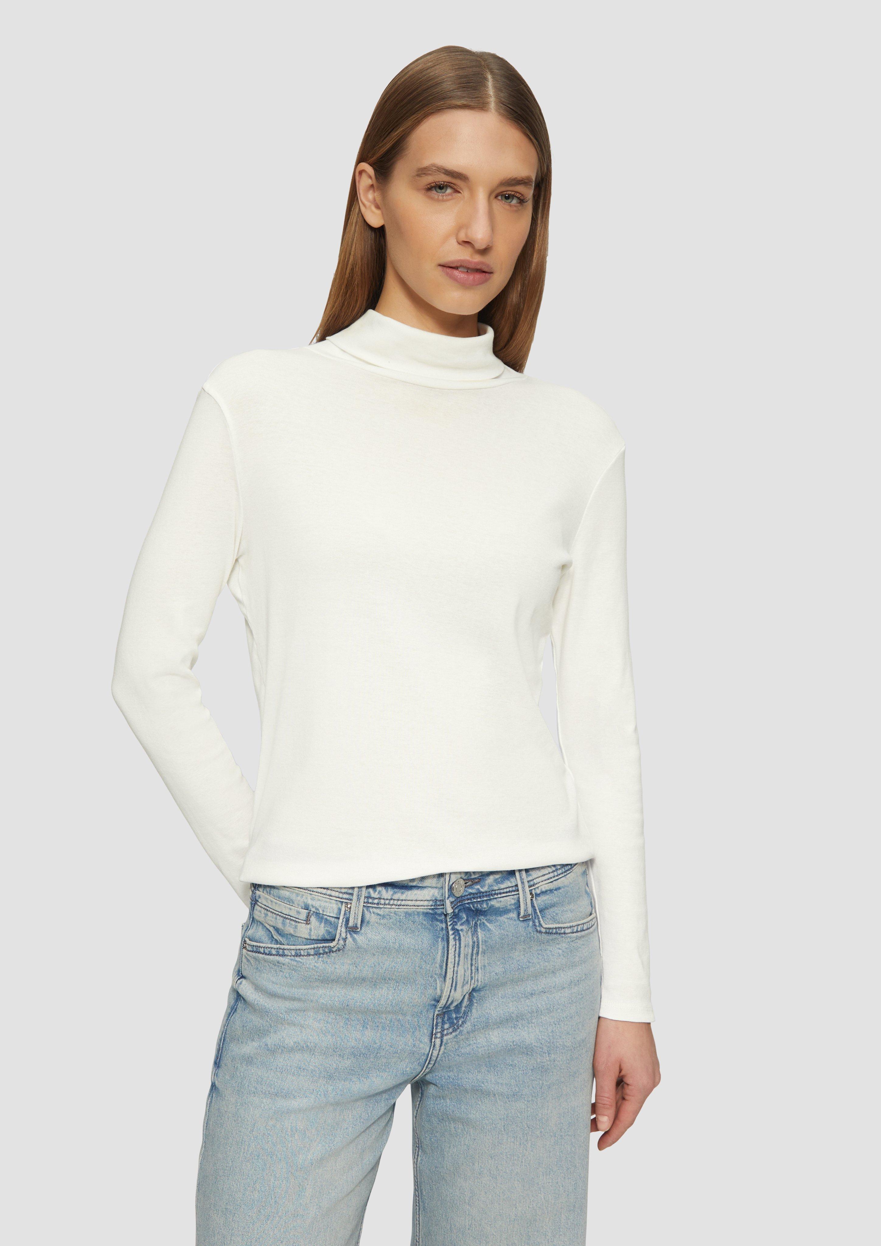 S.Oliver Elastisches Langarmshirt mit Rollkragen