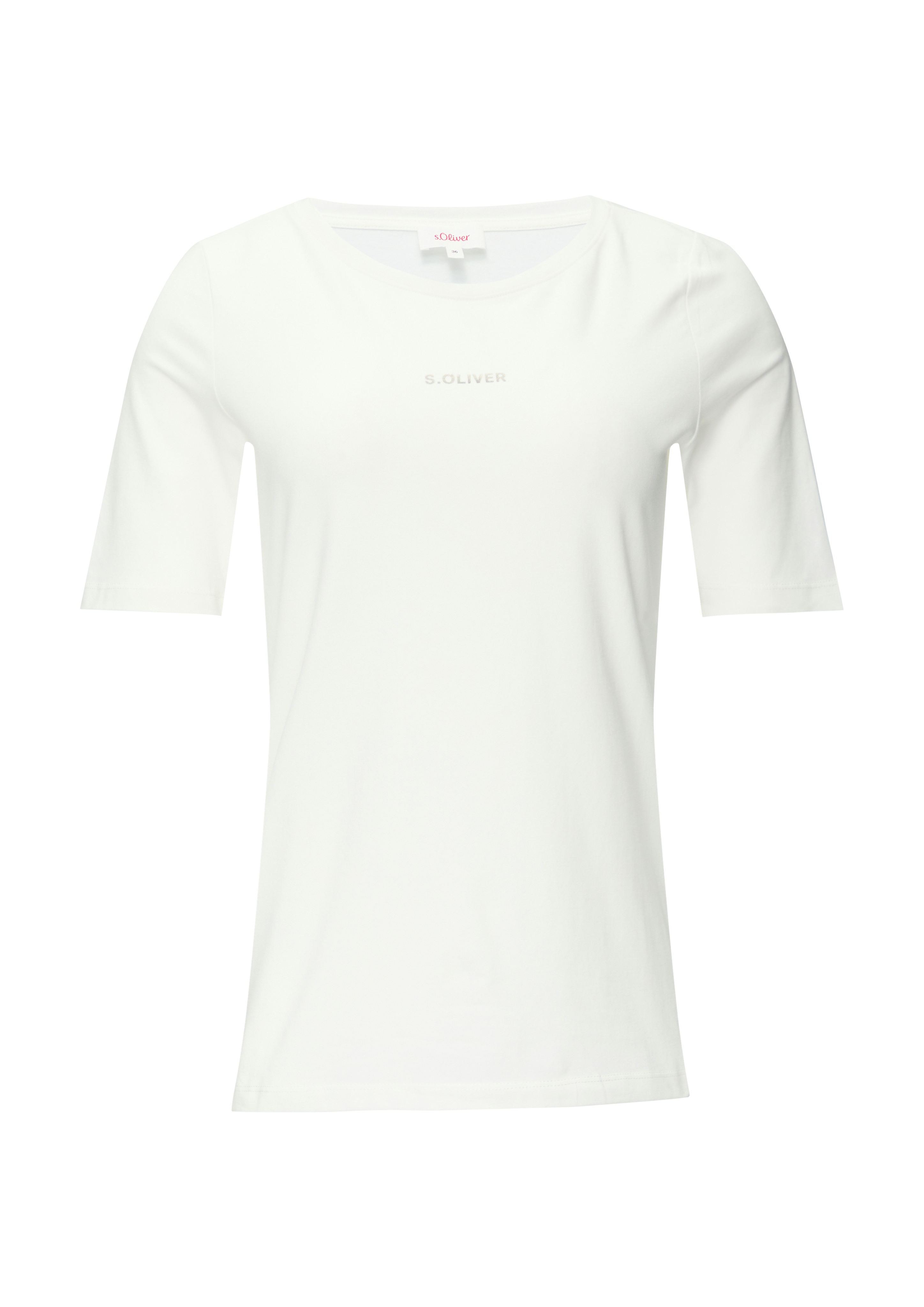 Stretchy T-shirt met logoprint
