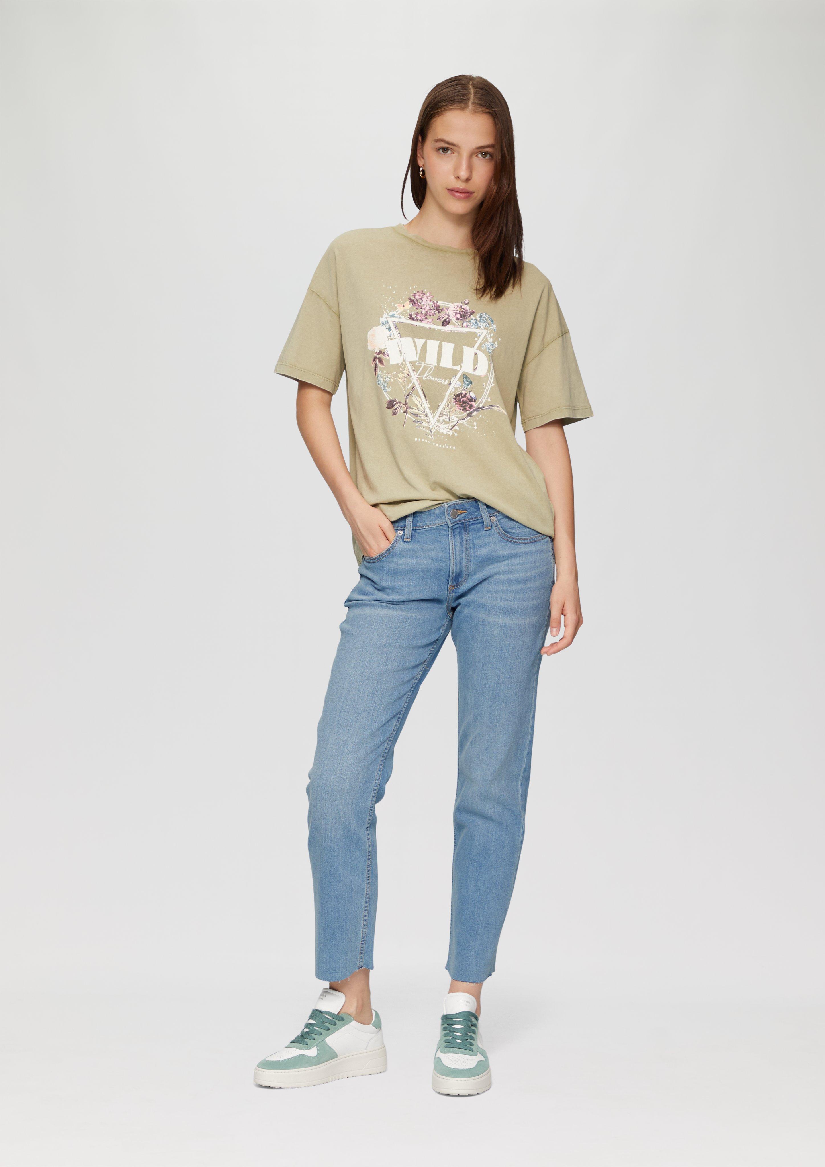 S.Oliver Cropped-Jeans Catie / Slim Fit / Mid Rise / Straight Leg