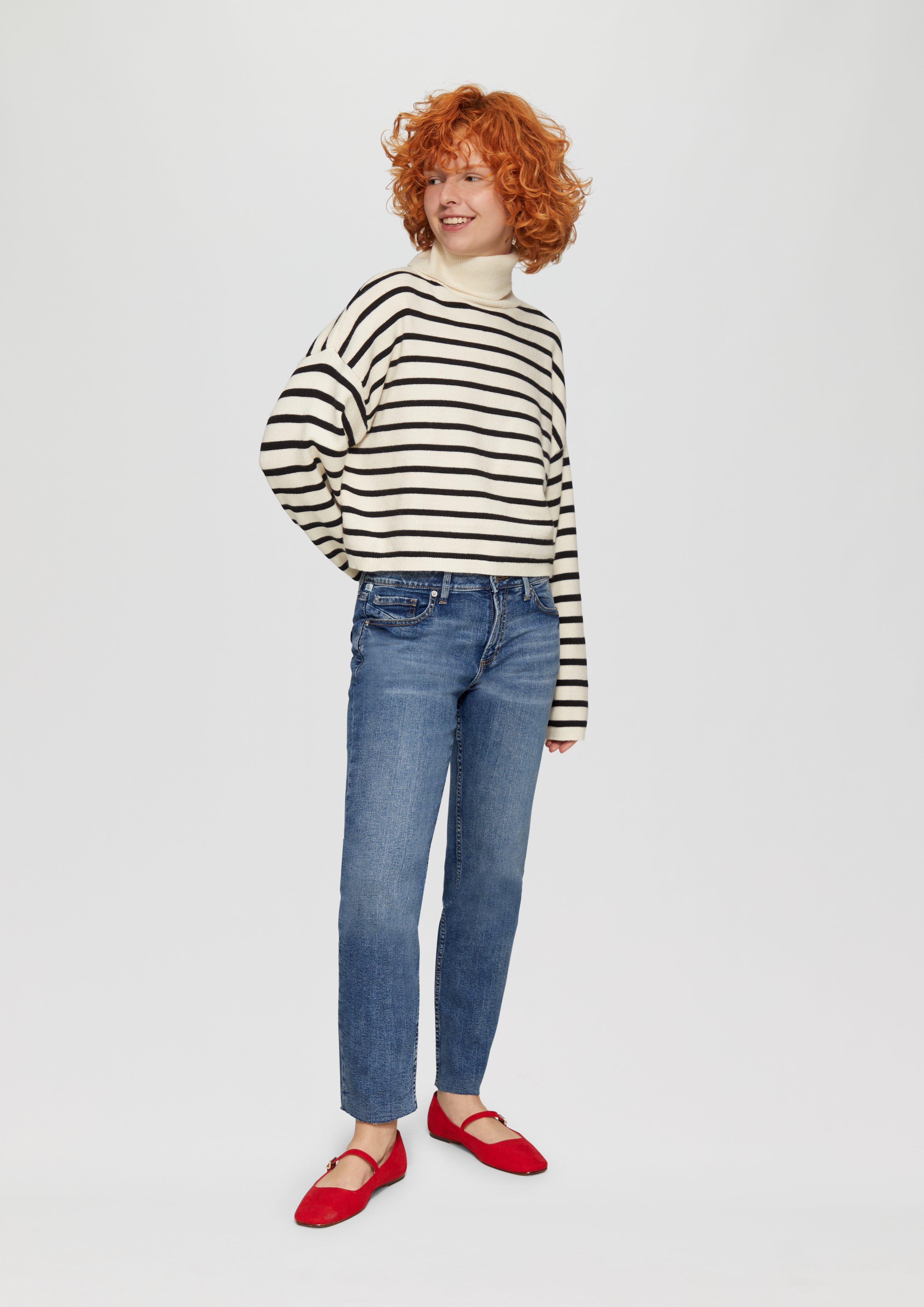 S.Oliver Cropped-Jeans Catie / Slim Fit / Mid Rise / Straight Leg