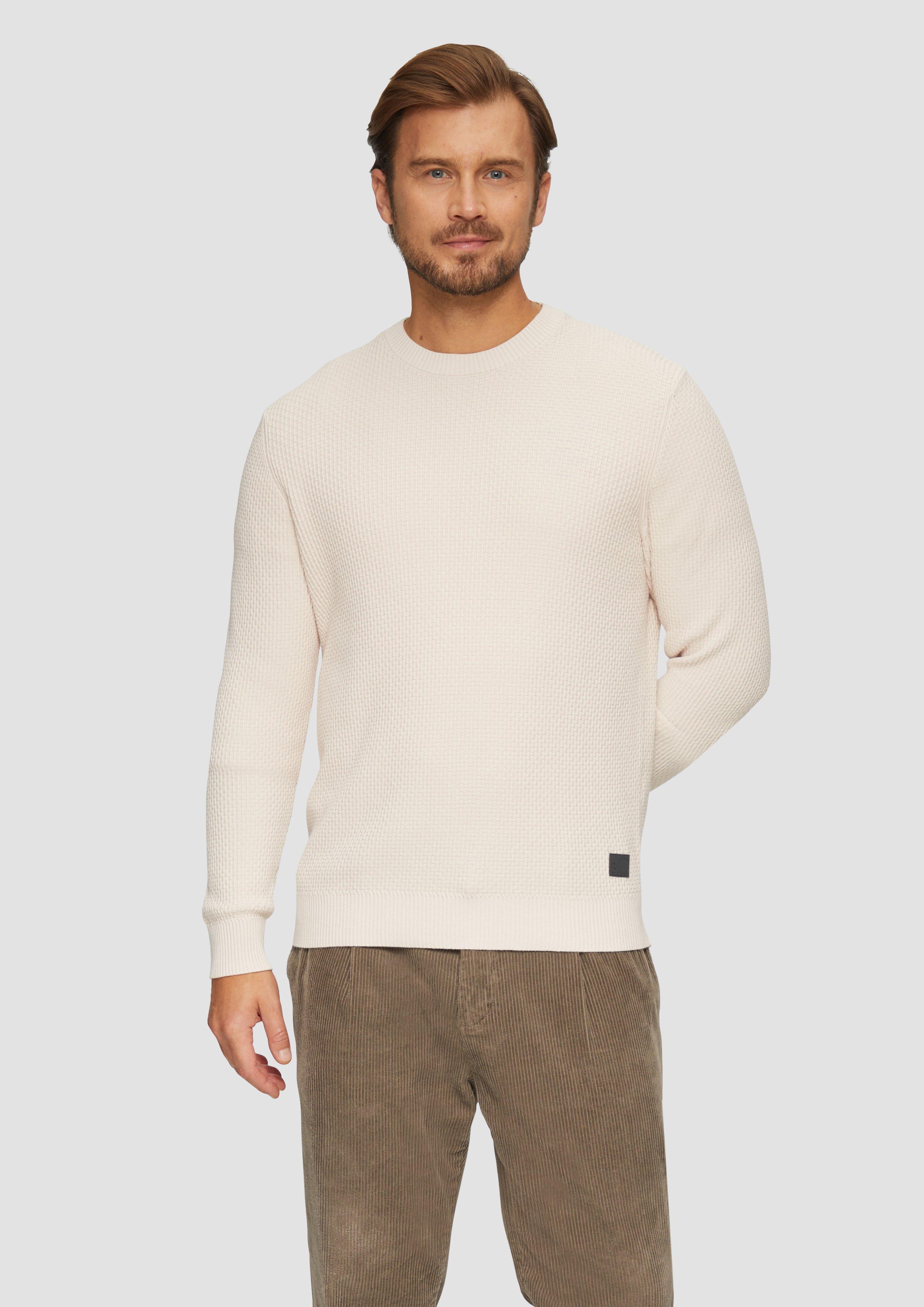 S.Oliver Strickpullover mit Musterstruktur