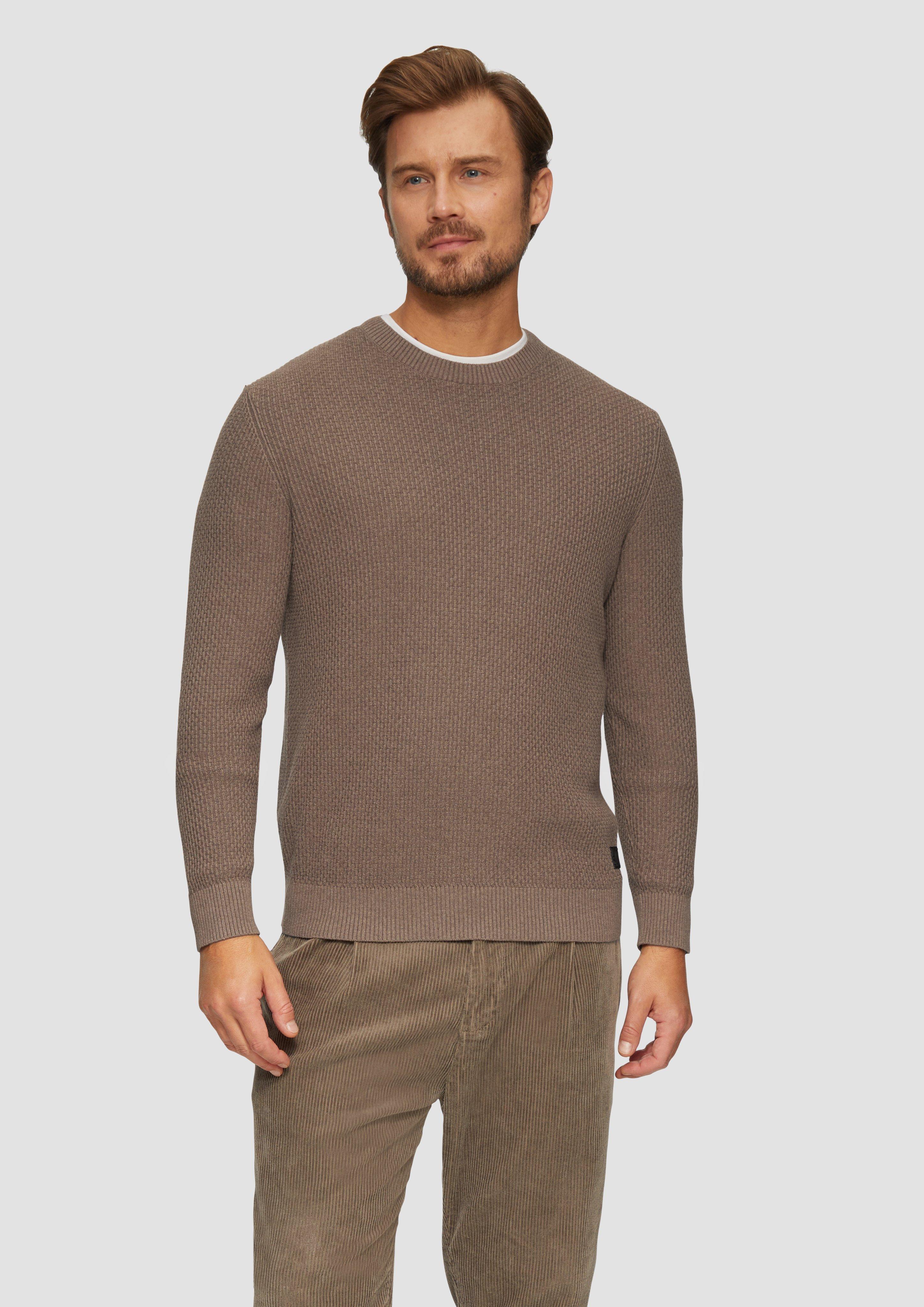 S.Oliver Strickpullover mit Musterstruktur