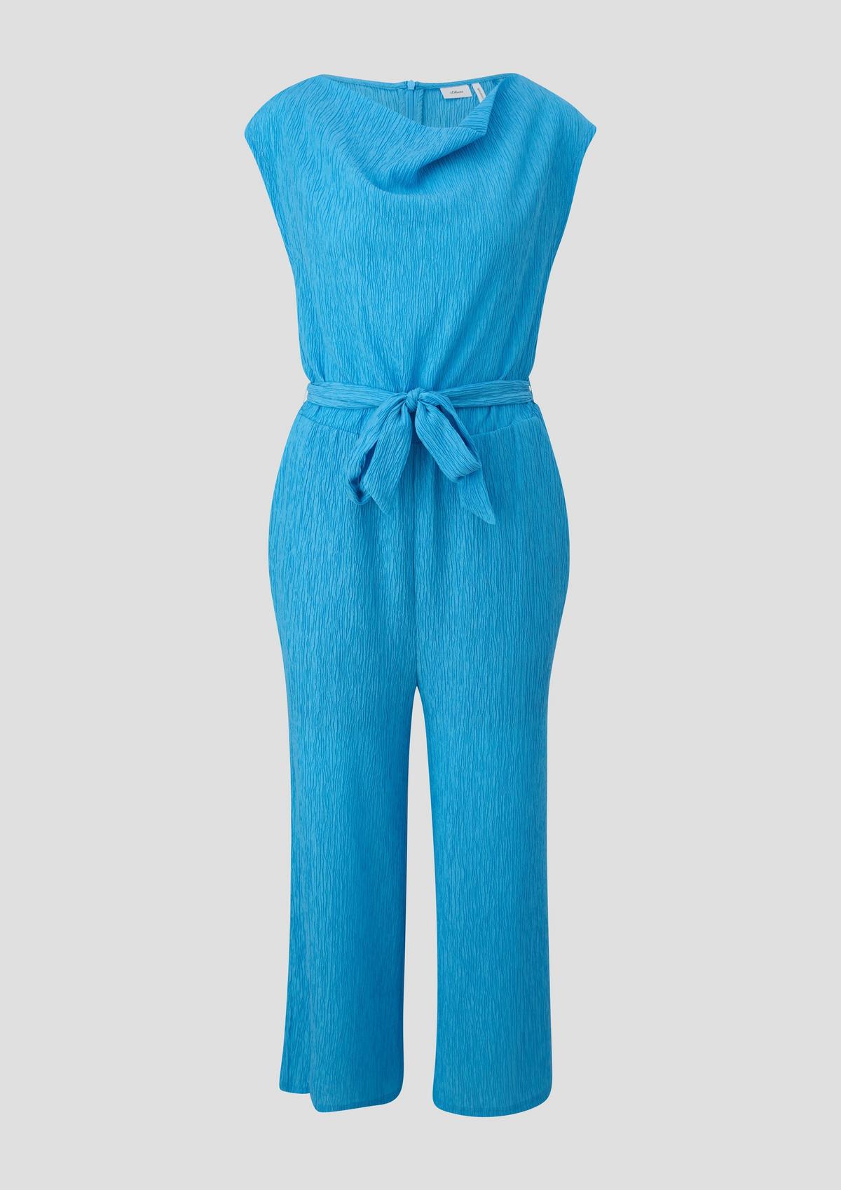 s.Oliver Jumpsuit with a cowl neckline