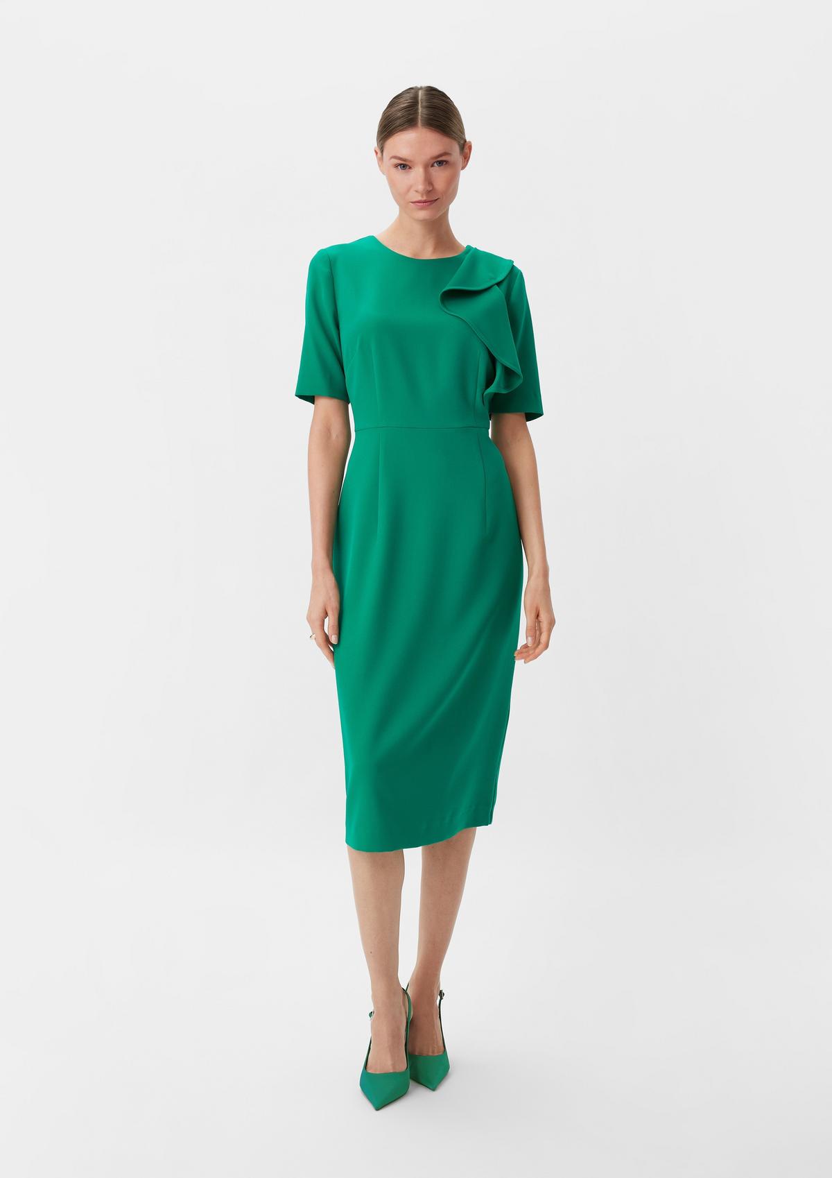 comma Dress with a flounce detail