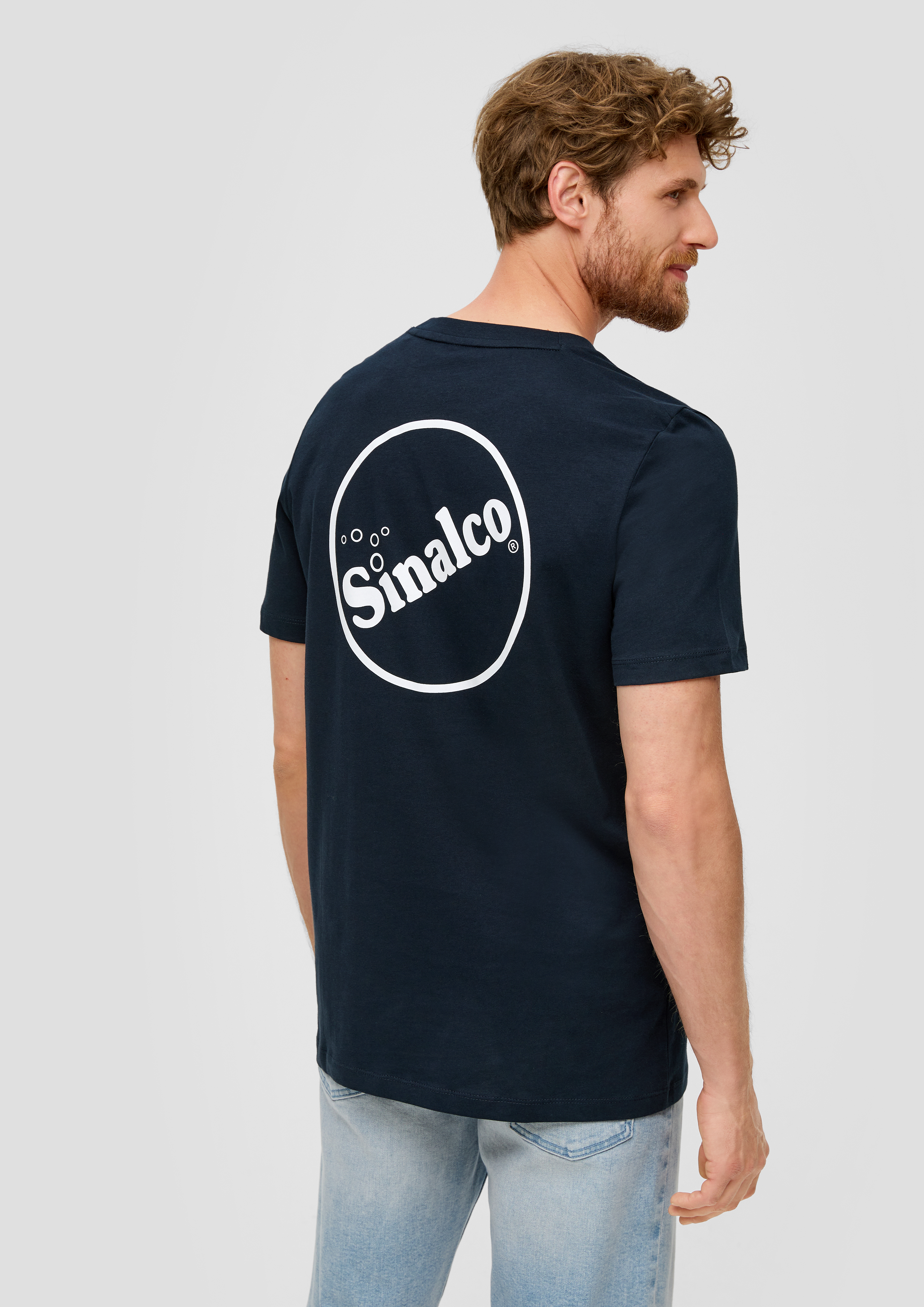 S.Oliver Baumwoll-T-Shirt mit Crew Neck und Sinalco®-Print