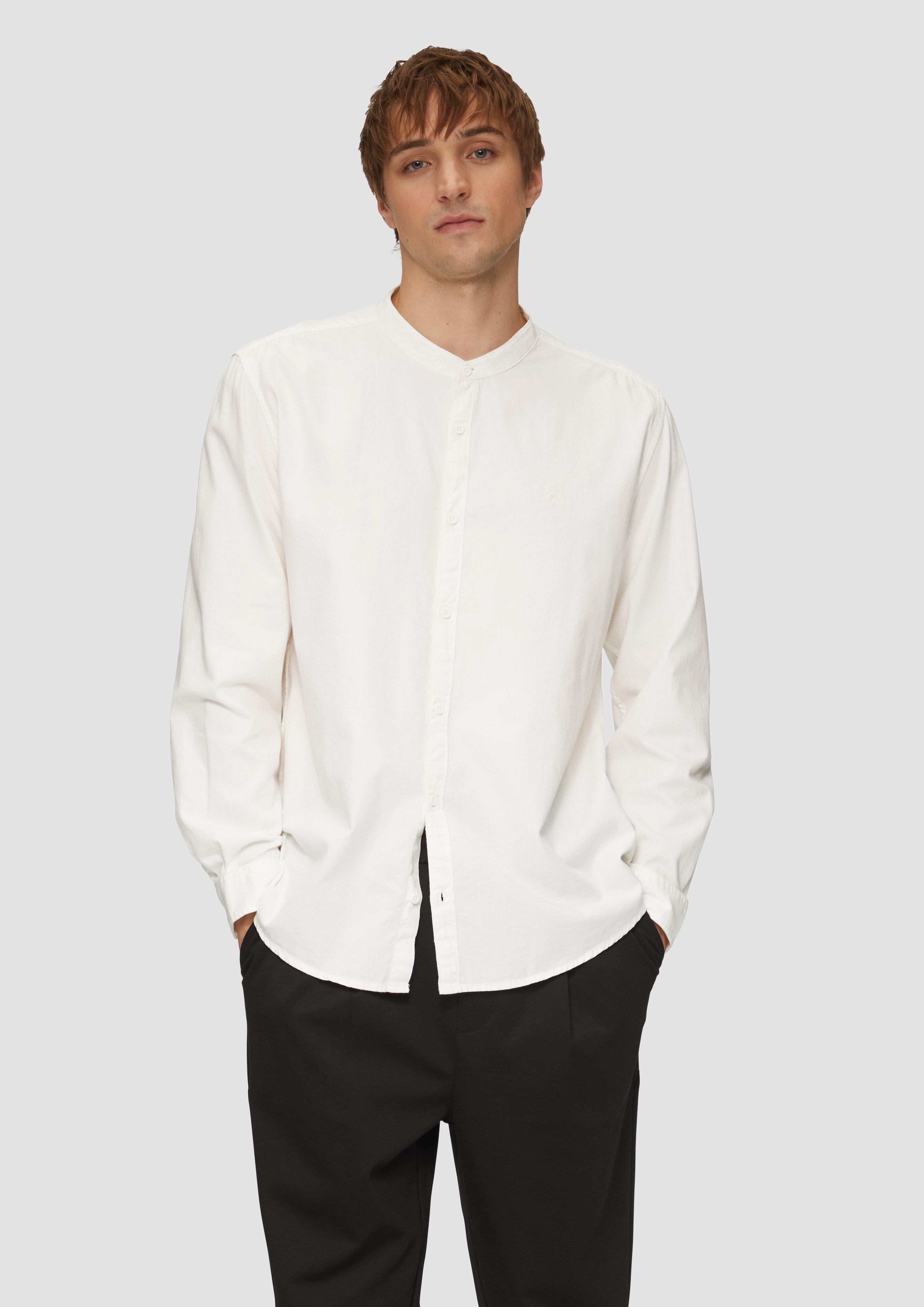 S.Oliver Regular Fit: Gewaschenes Hemd mit Stickerei
