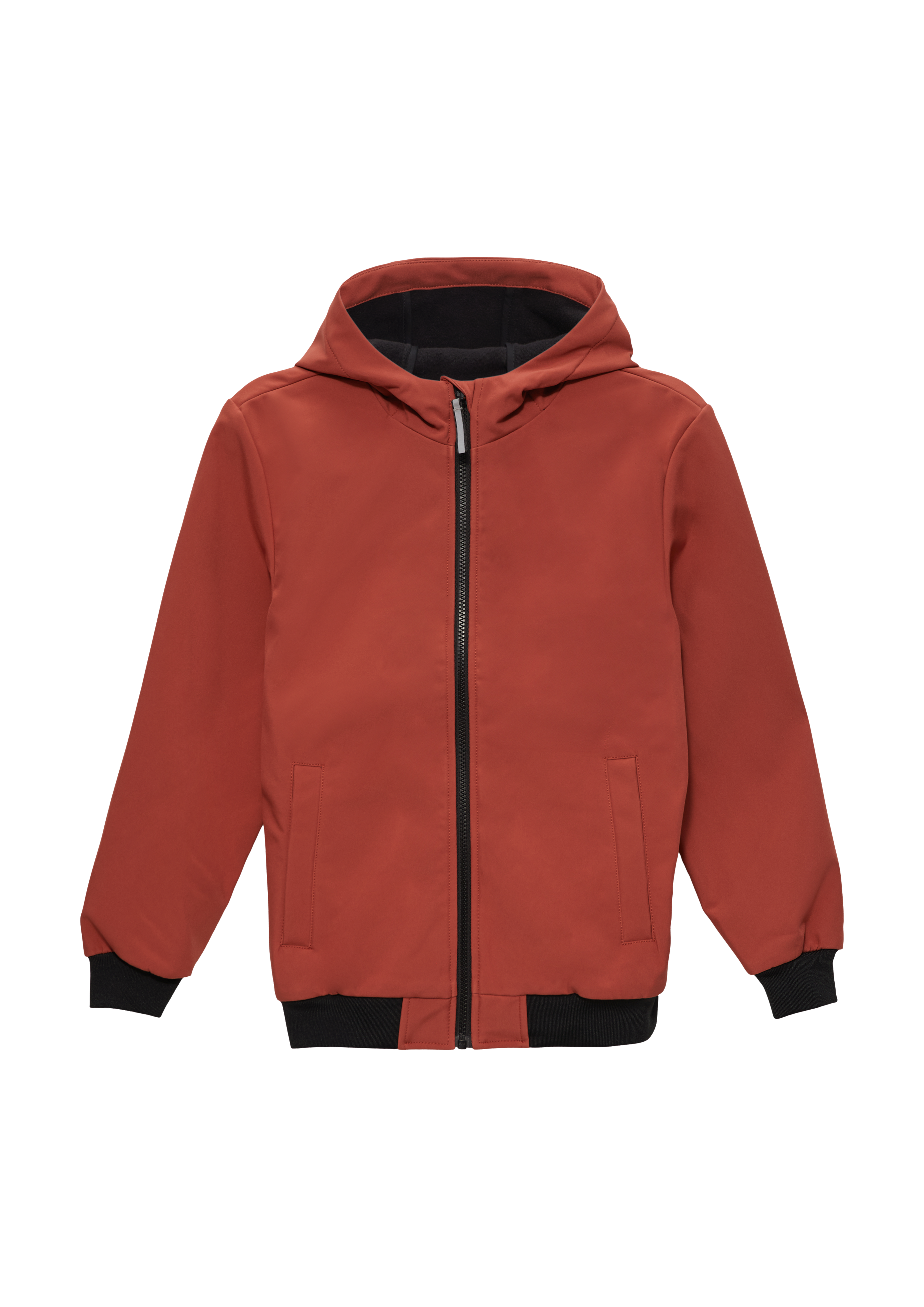 s.Oliver - Softshelljacke mit Kapuze und Fleece innen, Jungen, rot