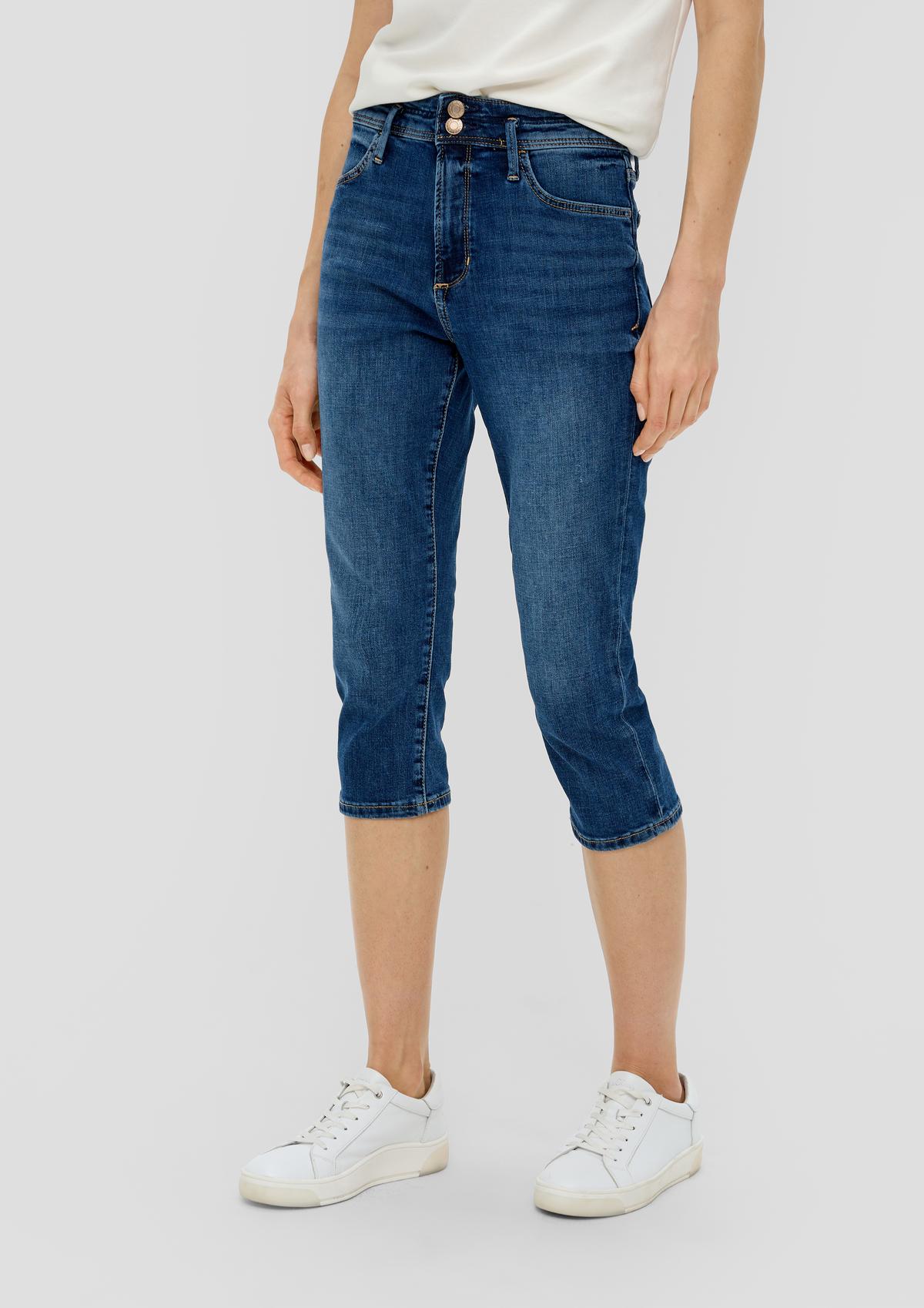 s.Oliver Capri jeans hlače Betsy / kroj Slim Fit / Mid Rise / ozke hlačnice