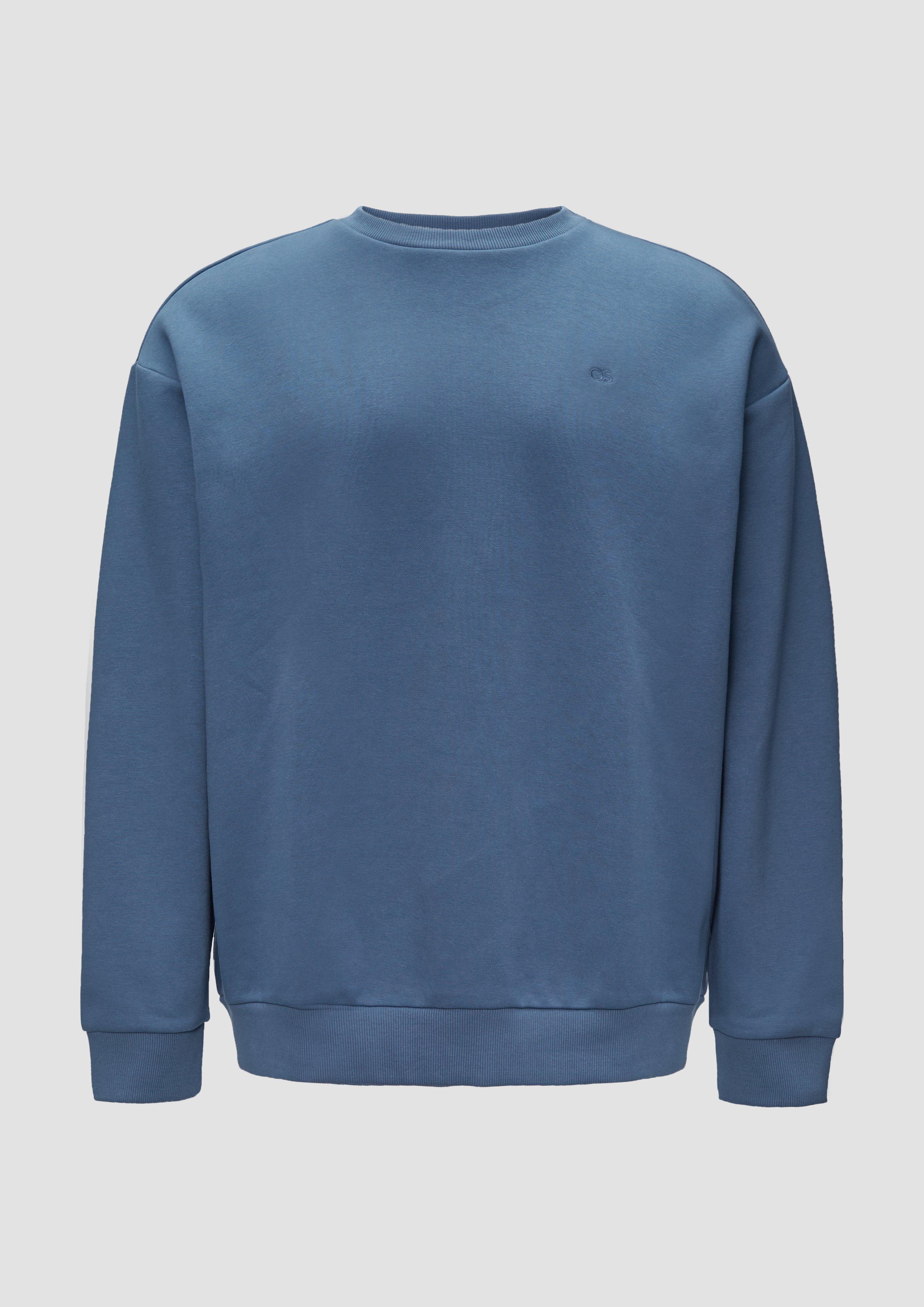 QS - Sweatshirt mit Logo-Stickerei, Herren, blau