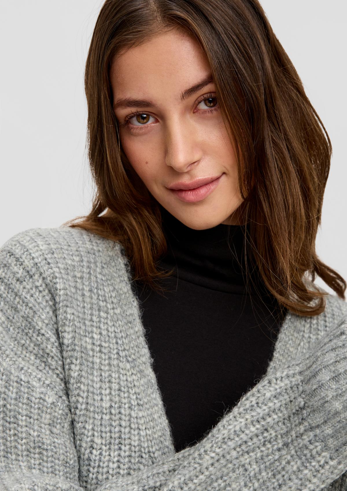 s.Oliver Cropped knitted cardigan